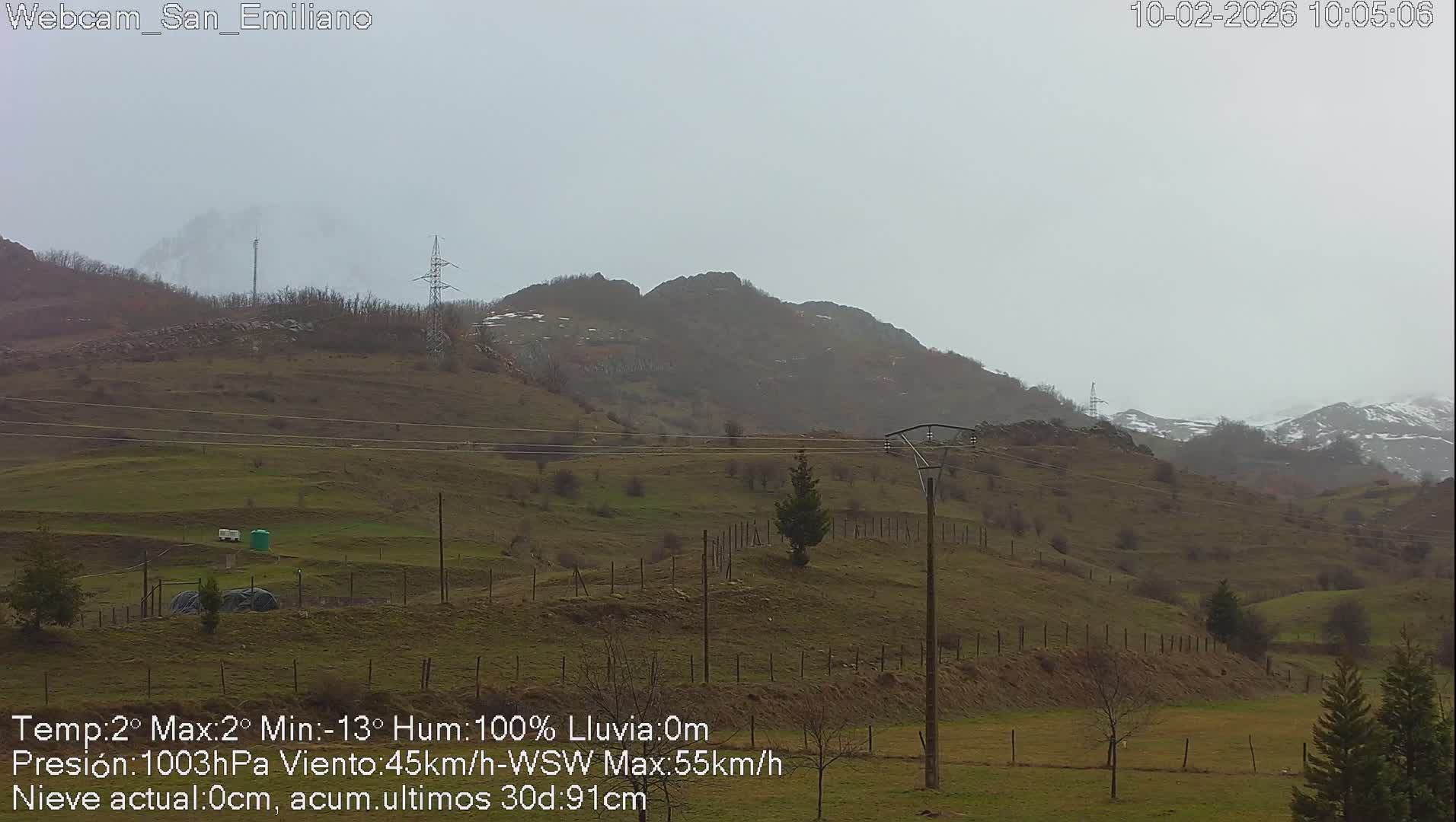 Peña Ubiña (Ubina Mount Peaks) From Babia  Panaromic Live Cam - León, Castile&Leon, Spain