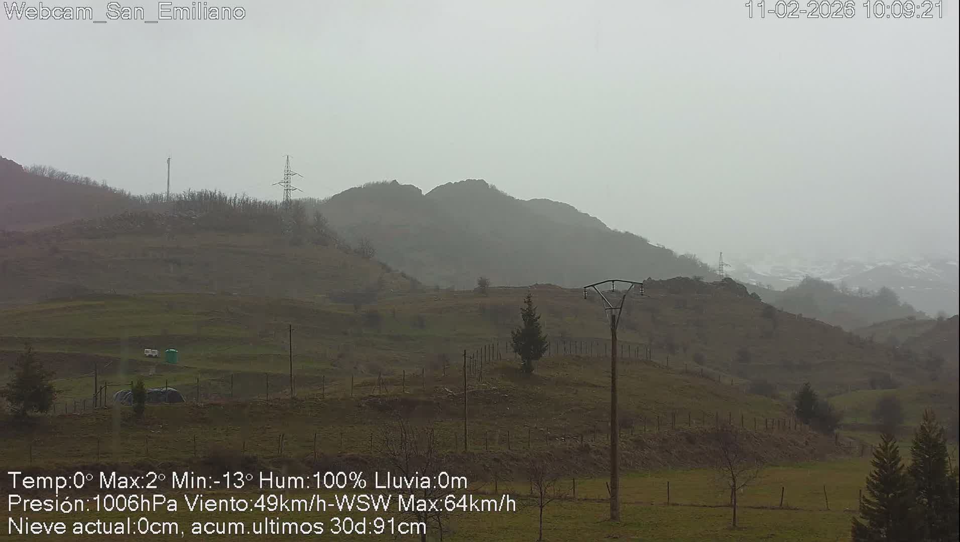 Peña Ubiña (Ubina Mount Peaks) From Babia  Panaromic Live Cam - León, Castile&Leon, Spain