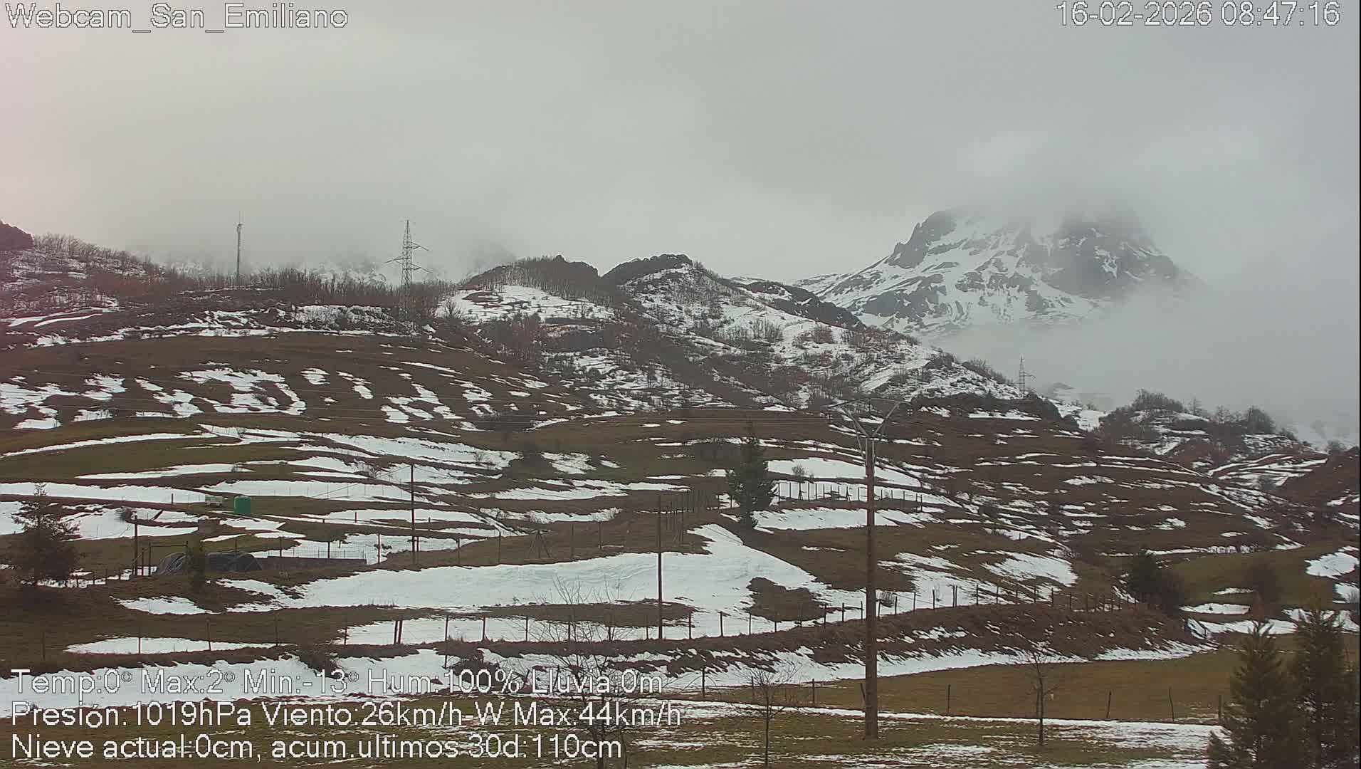 Peña Ubiña (Ubina Mount Peaks) From Babia  Panaromic Live Cam - León, Castile&Leon, Spain