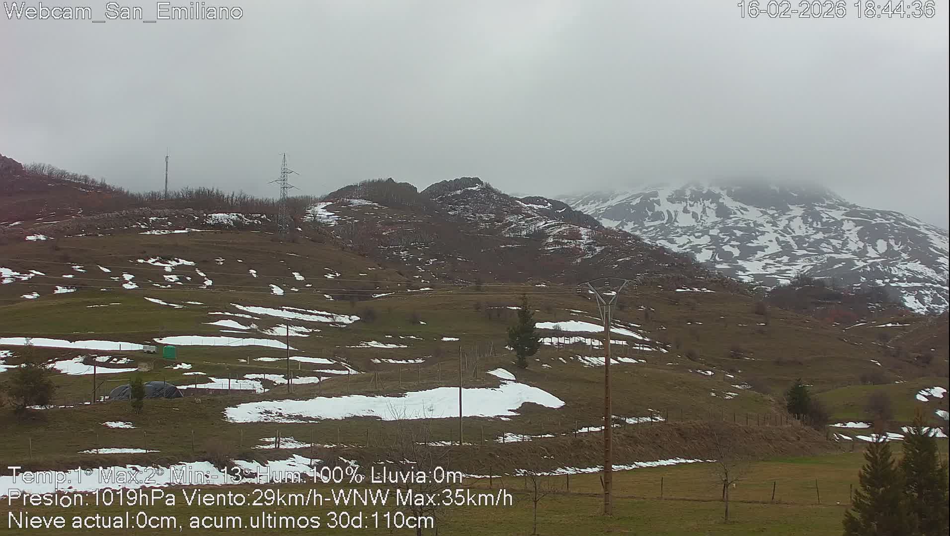 Peña Ubiña (Ubina Mount Peaks) From Babia  Panaromic Live Cam - León, Castile&Leon, Spain