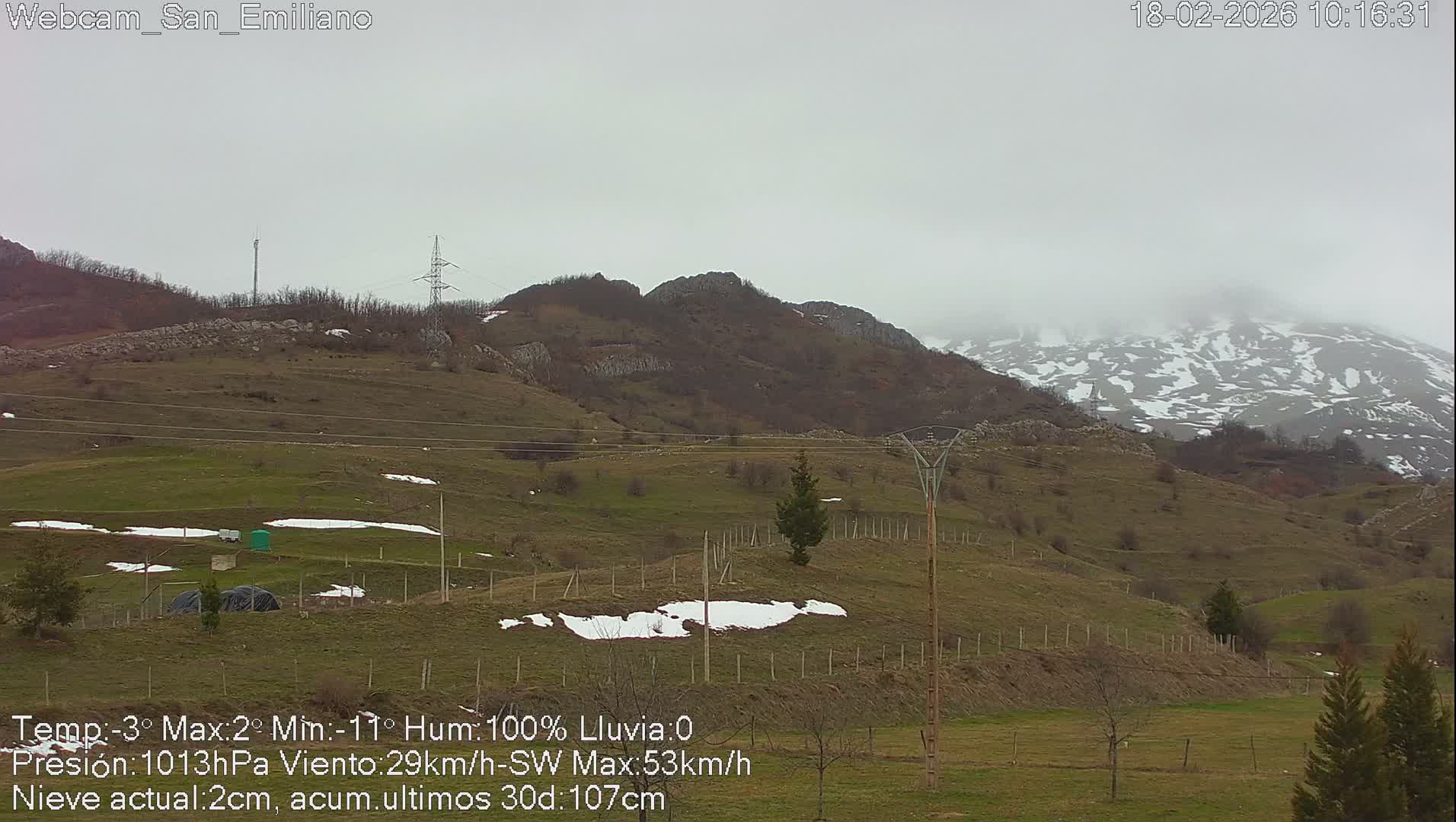 Peña Ubiña (Ubina Mount Peaks) From Babia  Panaromic Live Cam - León, Castile&Leon, Spain