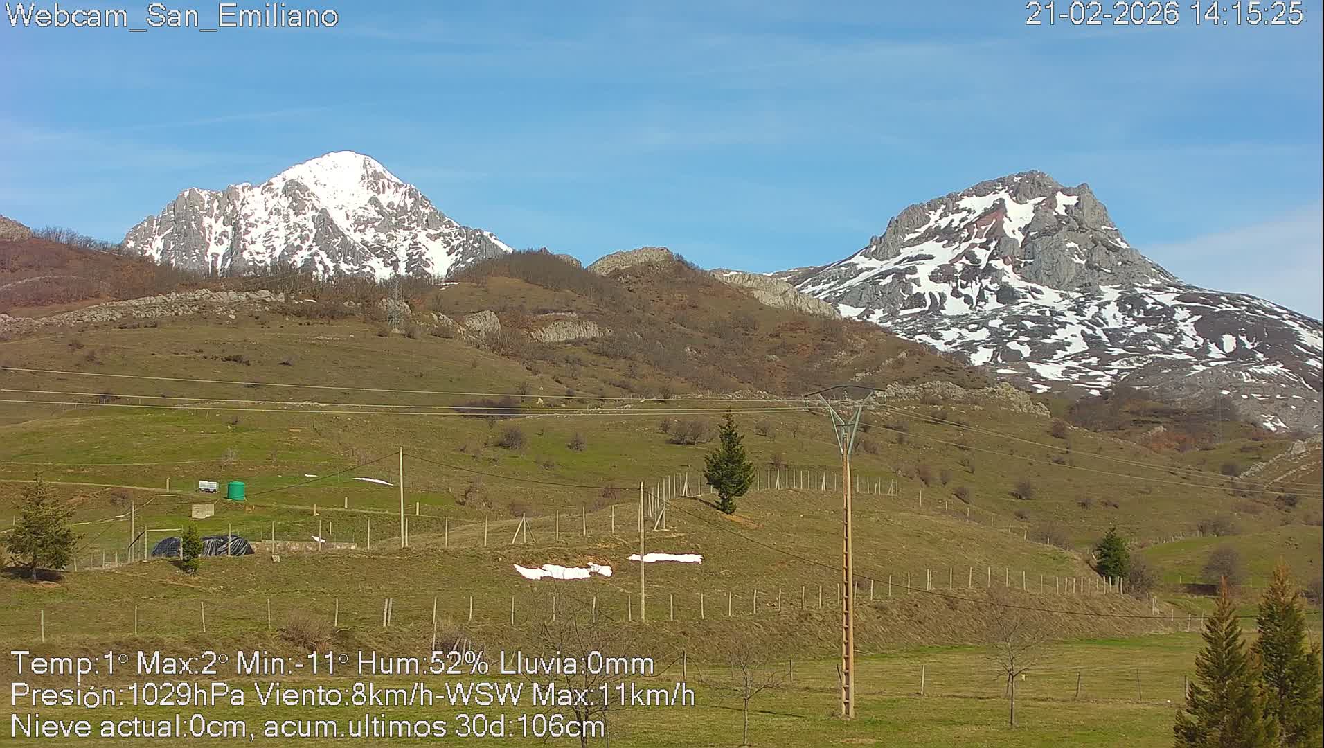 Peña Ubiña (Ubina Mount Peaks) From Babia  Panaromic Live Cam - León, Castile&Leon, Spain