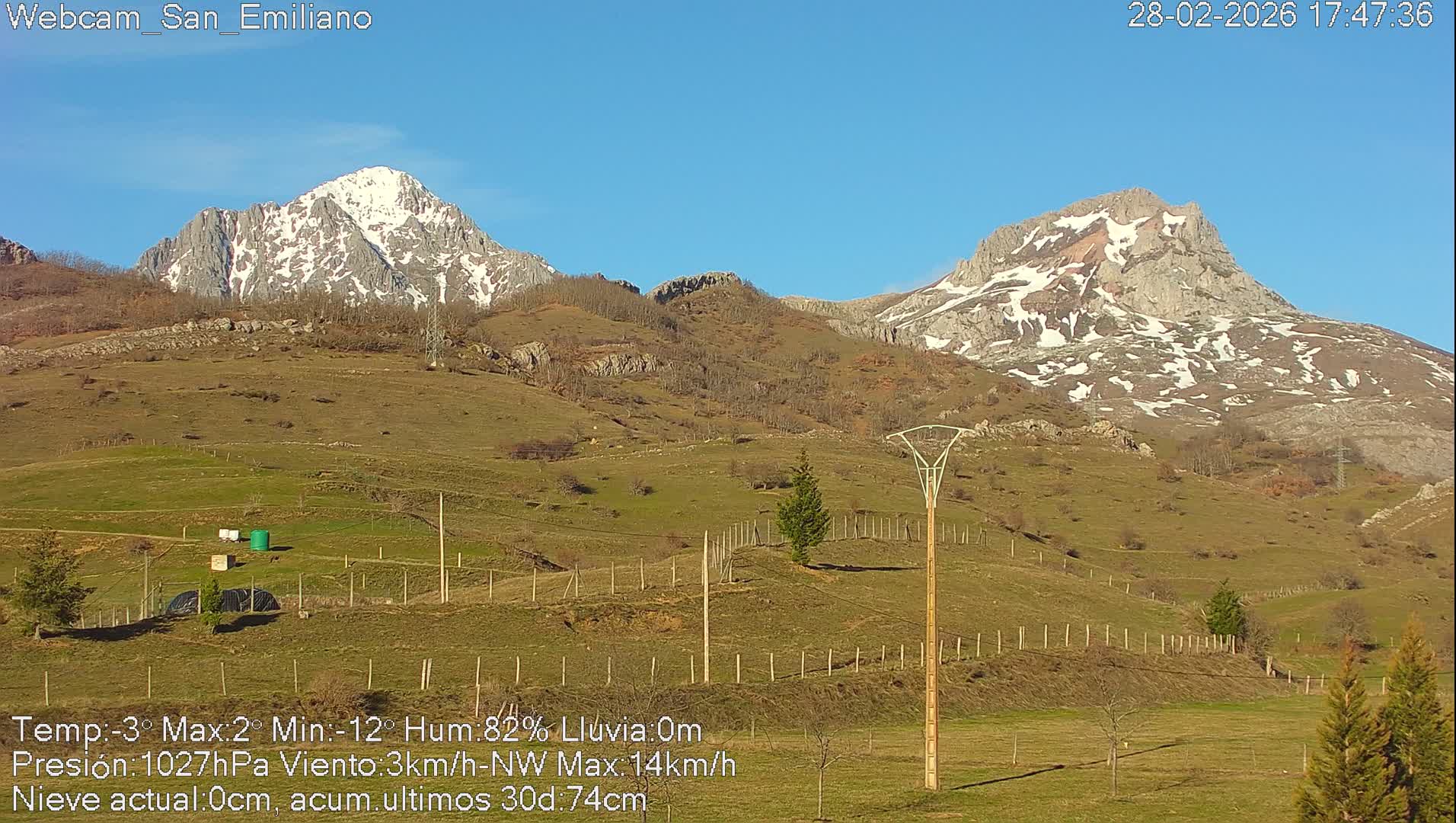 Peña Ubiña (Ubina Mount Peaks) From Babia  Panaromic Live Cam - León, Castile&Leon, Spain