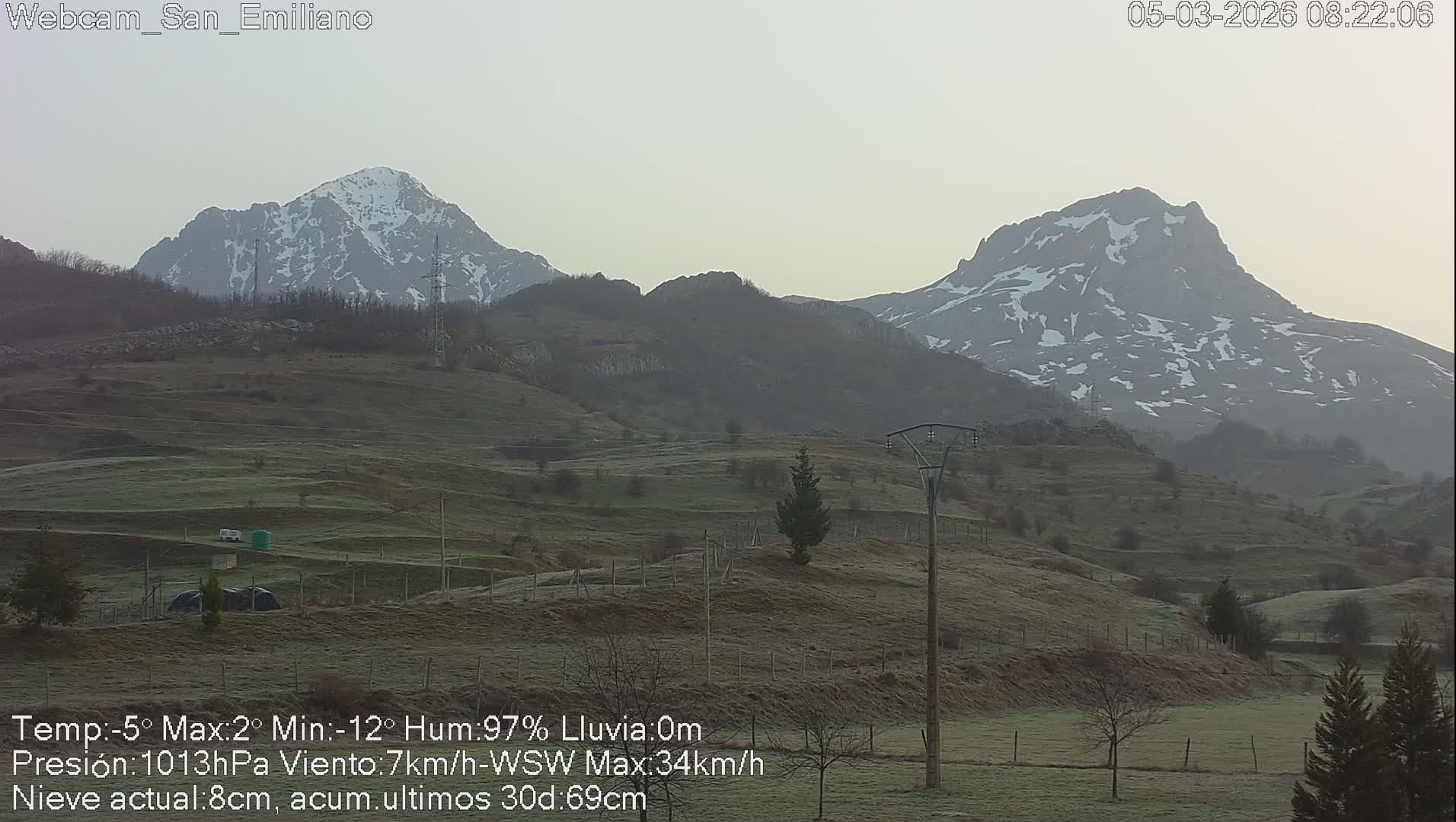 Peña Ubiña (Ubina Mount Peaks) From Babia  Panaromic Live Cam - León, Castile&Leon, Spain