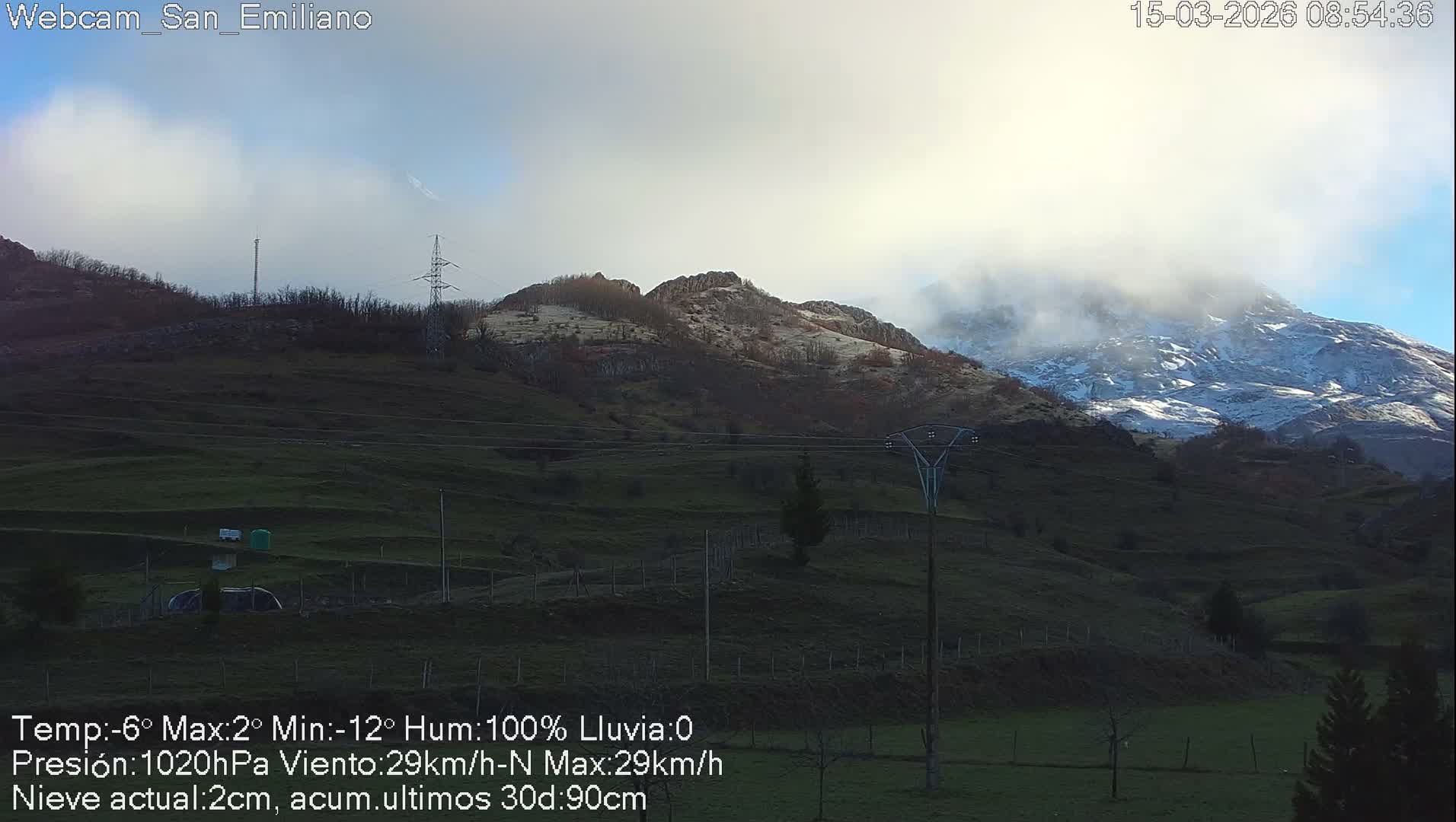 Peña Ubiña (Ubina Mount Peaks) From Babia  Panaromic Live Cam - León, Castile&Leon, Spain