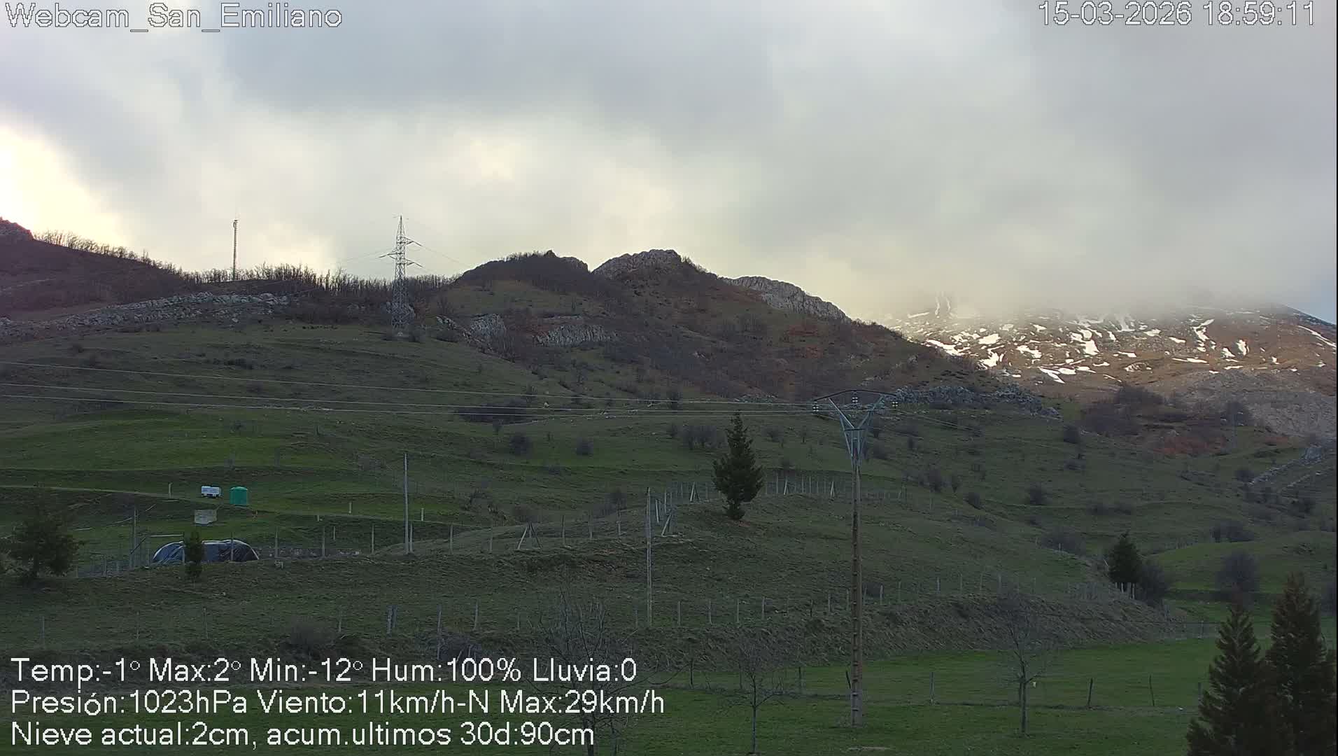 Peña Ubiña (Ubina Mount Peaks) From Babia  Panaromic Live Cam - León, Castile&Leon, Spain