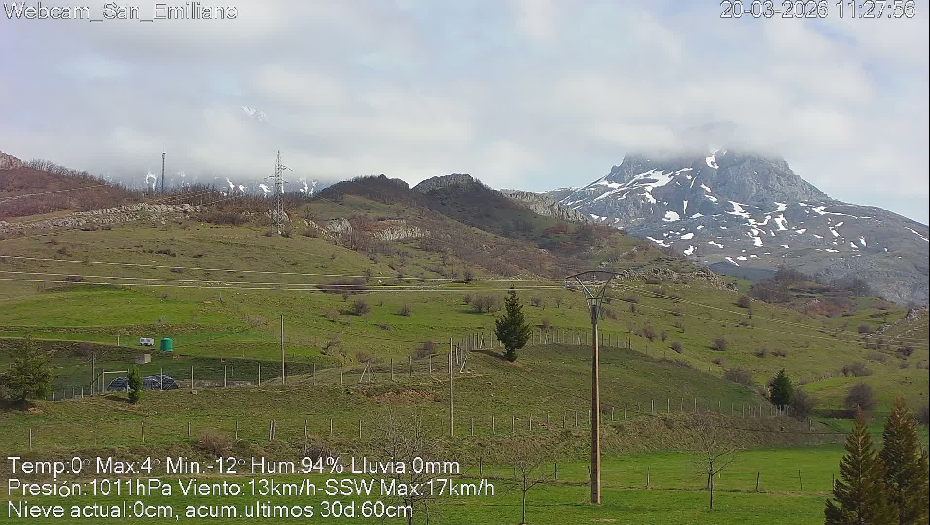 Peña Ubiña (Ubina Mount Peaks) From Babia  Panaromic Live Cam - León, Castile&Leon, Spain