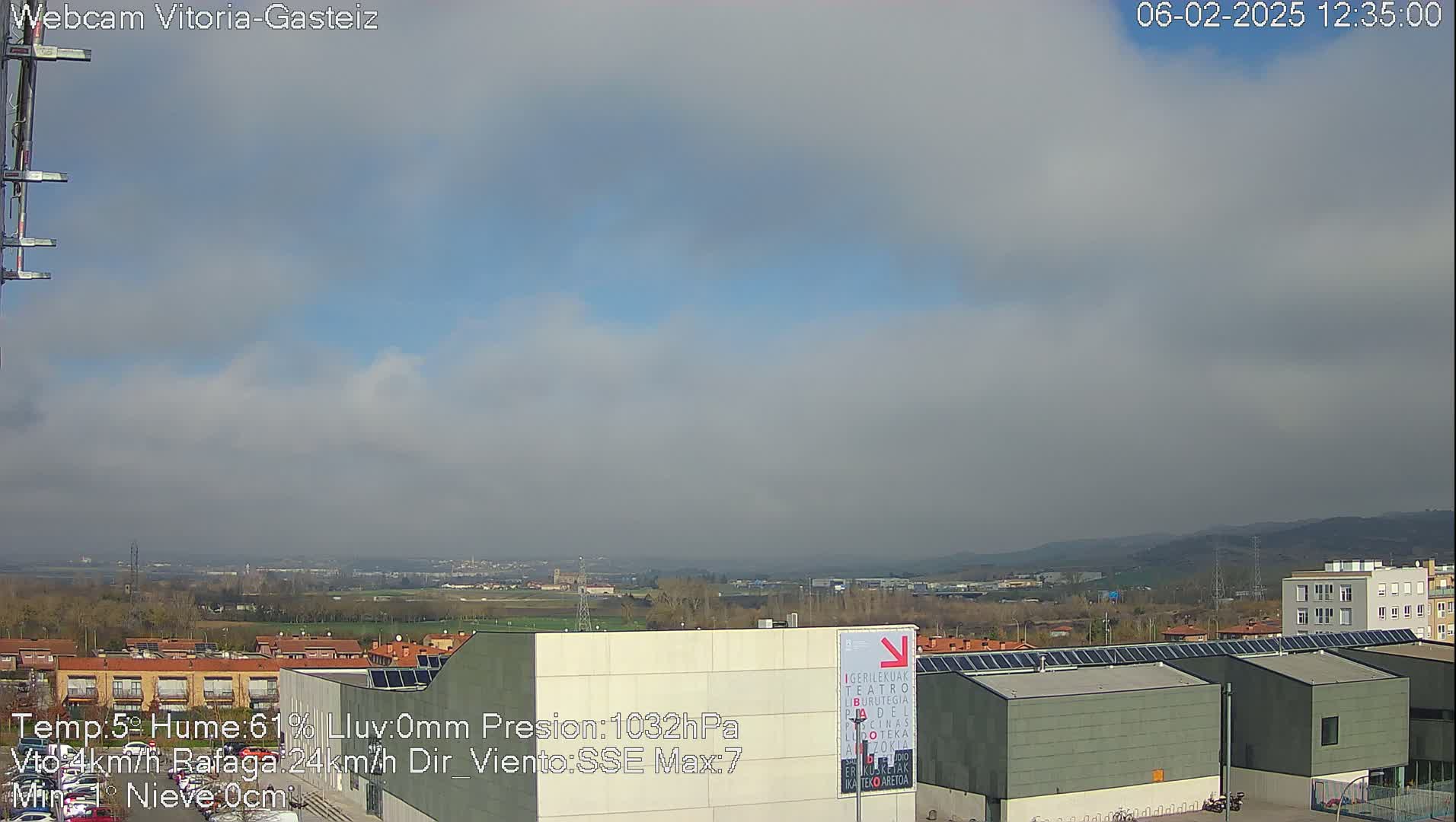  Gorbea Mount & Plain from Vitoria-Gasteiz Live Cam - Araba, Basque, Spain
