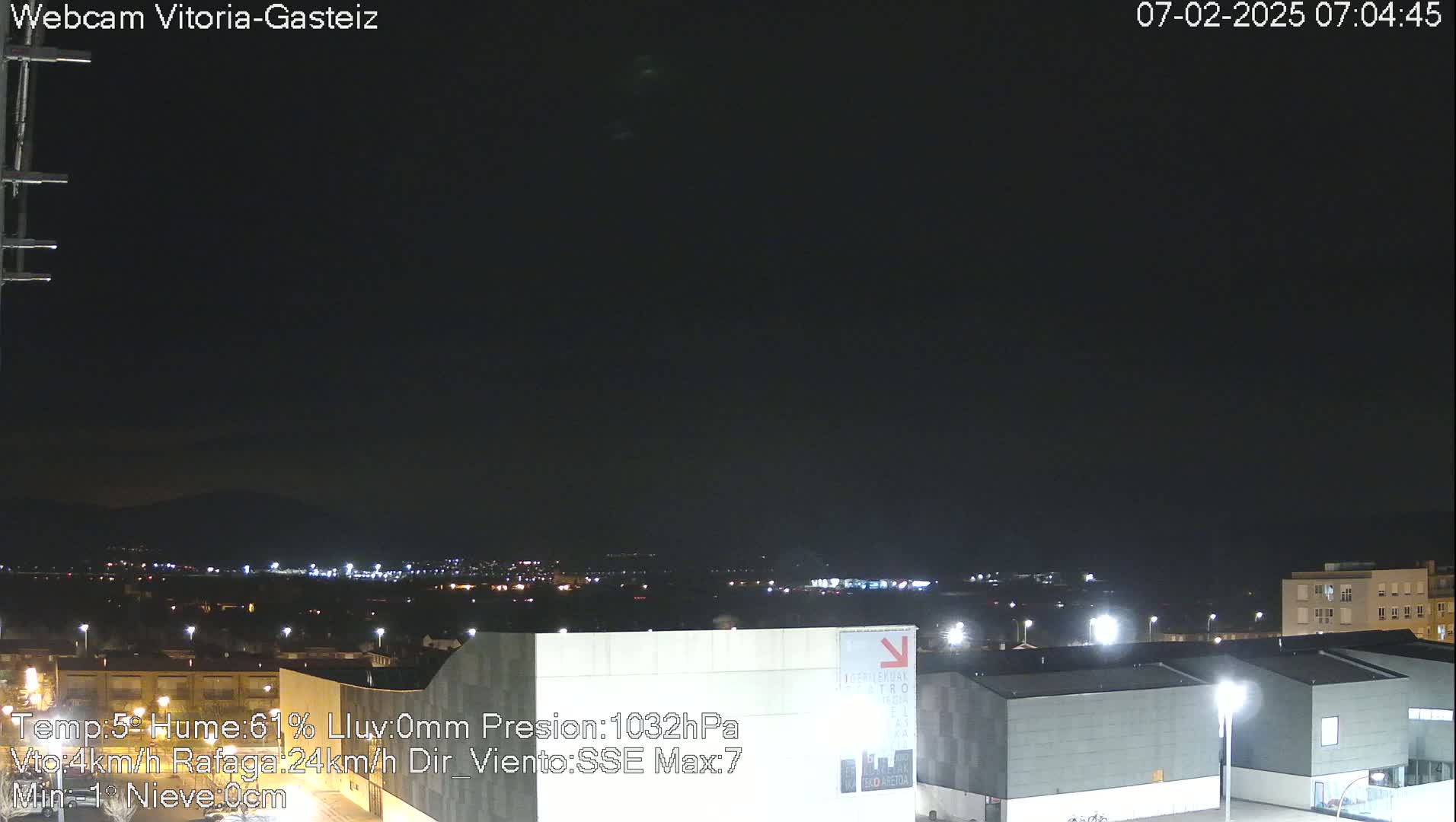  Gorbea Mount & Plain from Vitoria-Gasteiz Live Cam - Araba, Basque, Spain