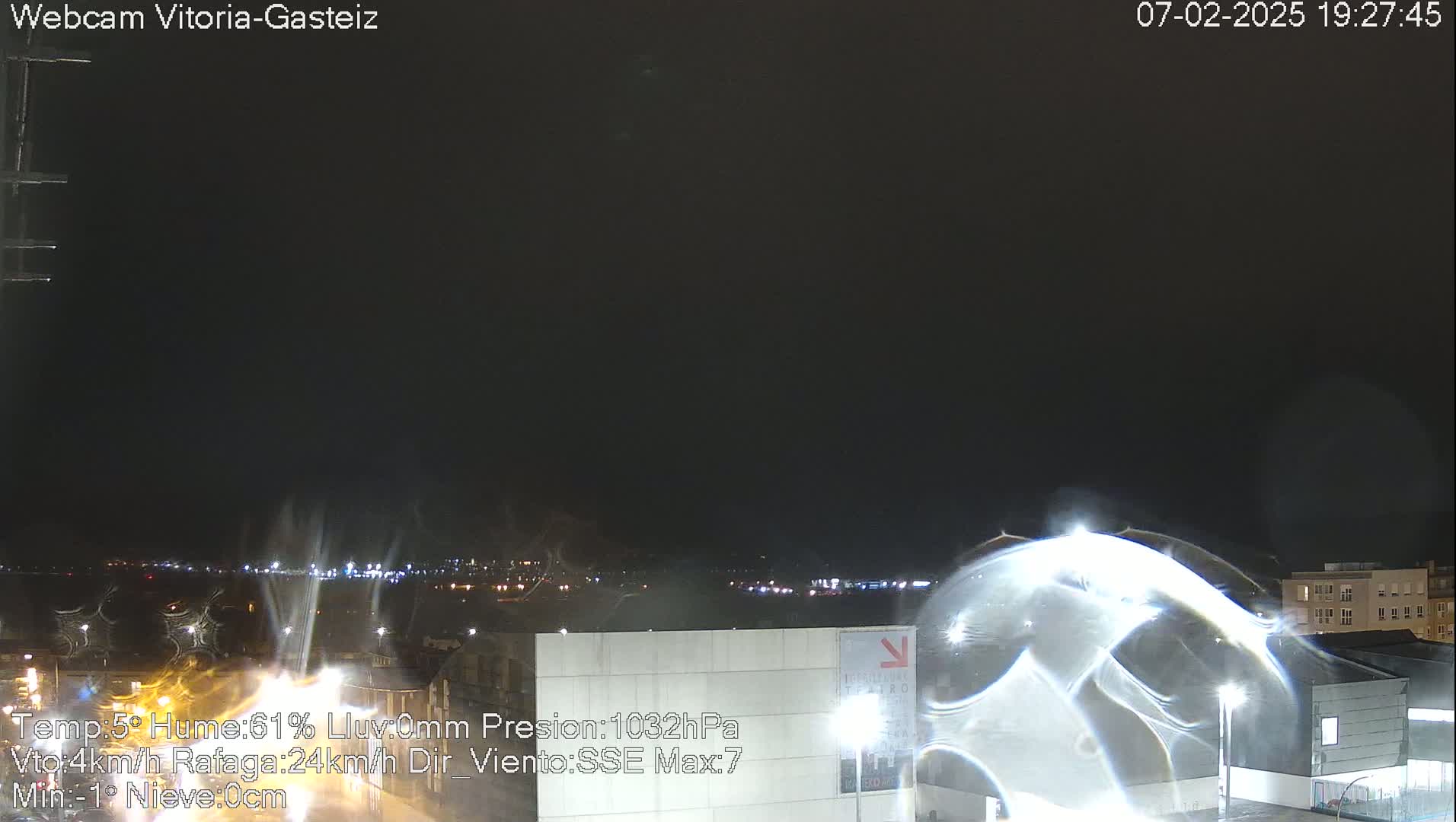  Gorbea Mount & Plain from Vitoria-Gasteiz Live Cam - Araba, Basque, Spain