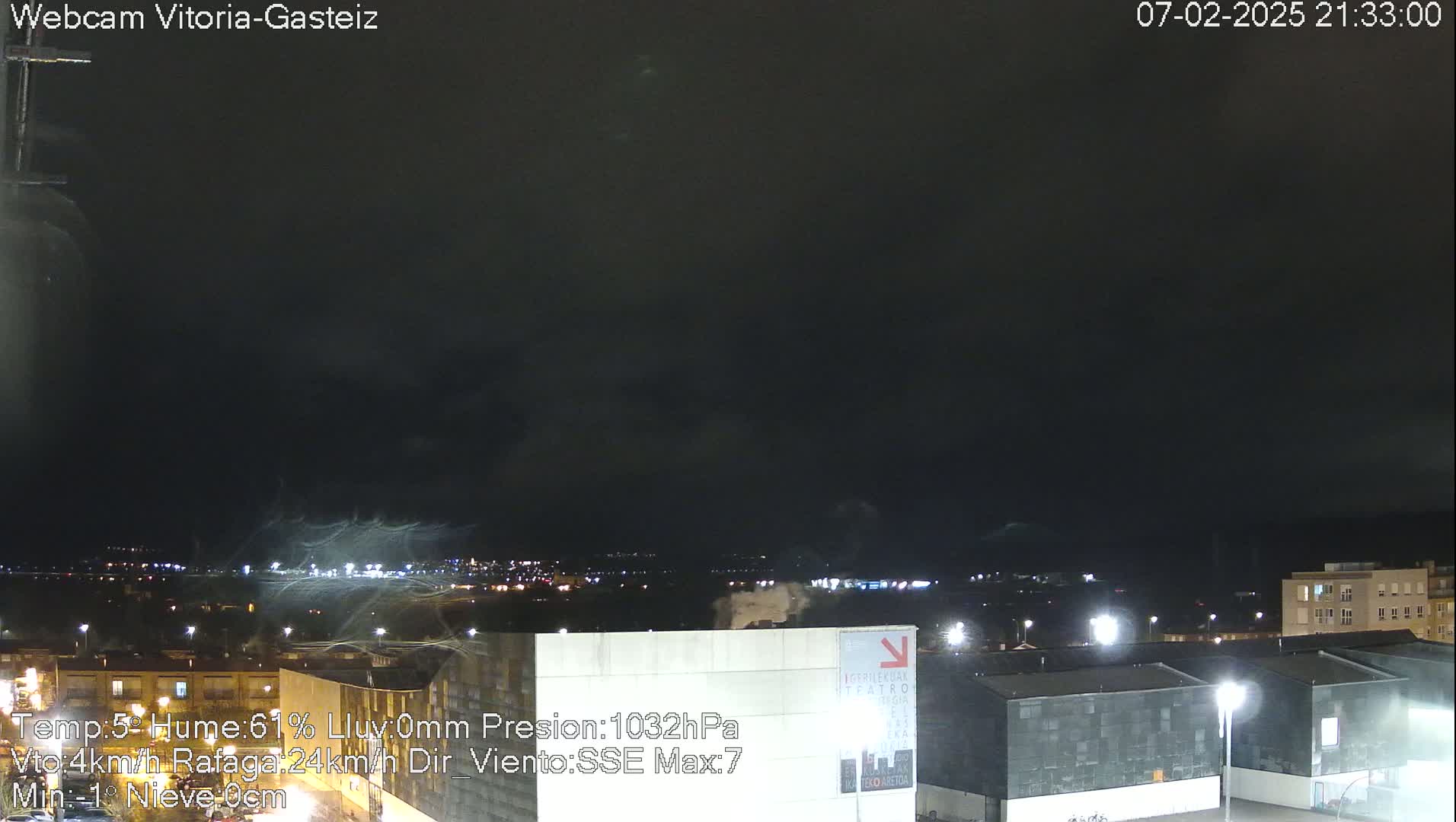  Gorbea Mount & Plain from Vitoria-Gasteiz Live Cam - Araba, Basque, Spain