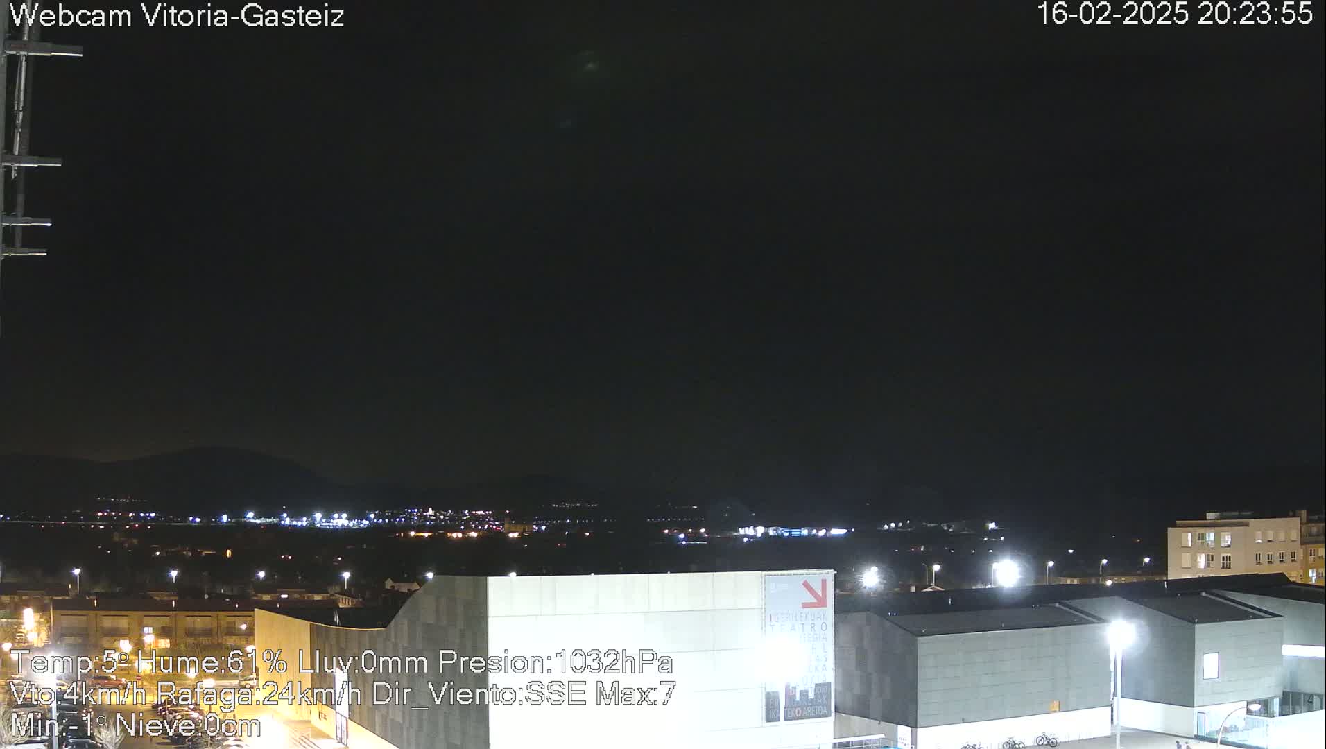  Gorbea Mount & Plain from Vitoria-Gasteiz Live Cam - Araba, Basque, Spain