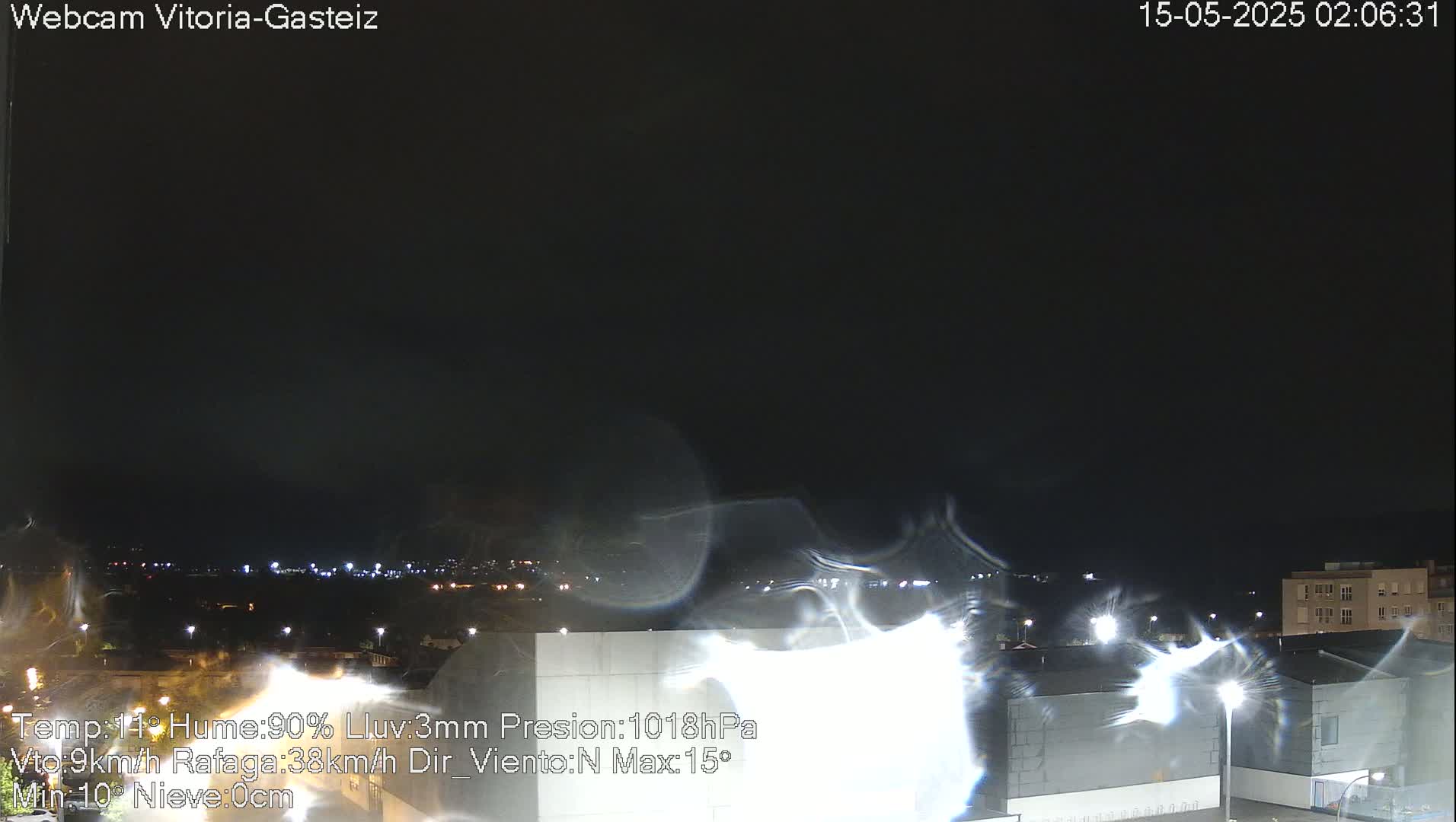 Gorbea Mount & Plain from Vitoria-Gasteiz Live Cam - Araba, Basque, Spain