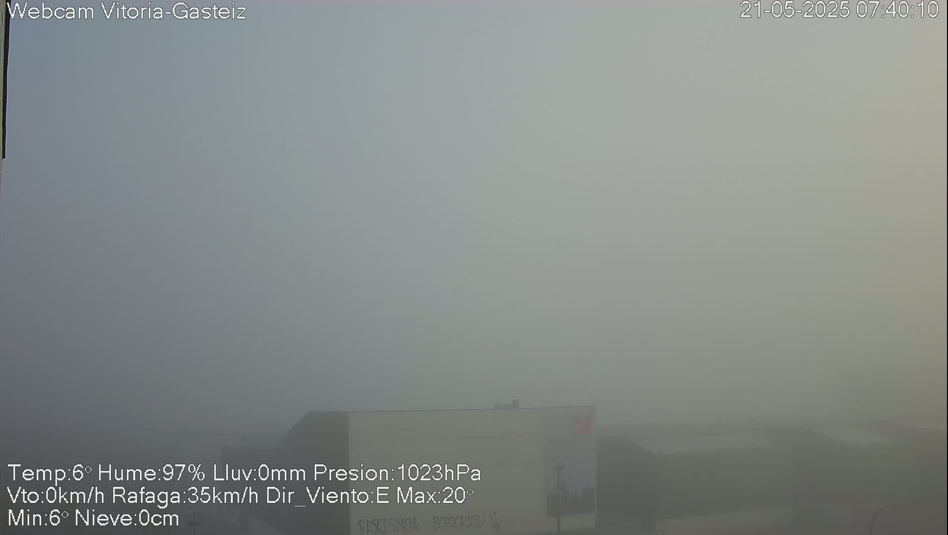 Gorbea Mount & Plain from Vitoria-Gasteiz Live Cam - Araba, Basque, Spain