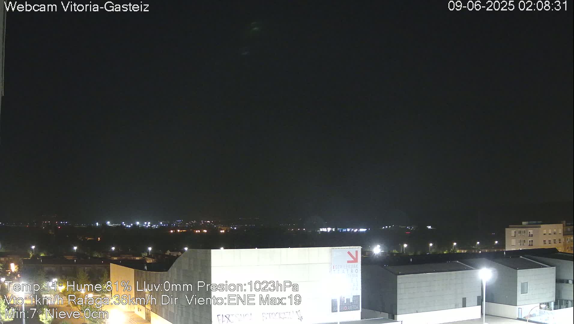  Gorbea Mount & Plain from Vitoria-Gasteiz Live Cam - Araba, Basque, Spain