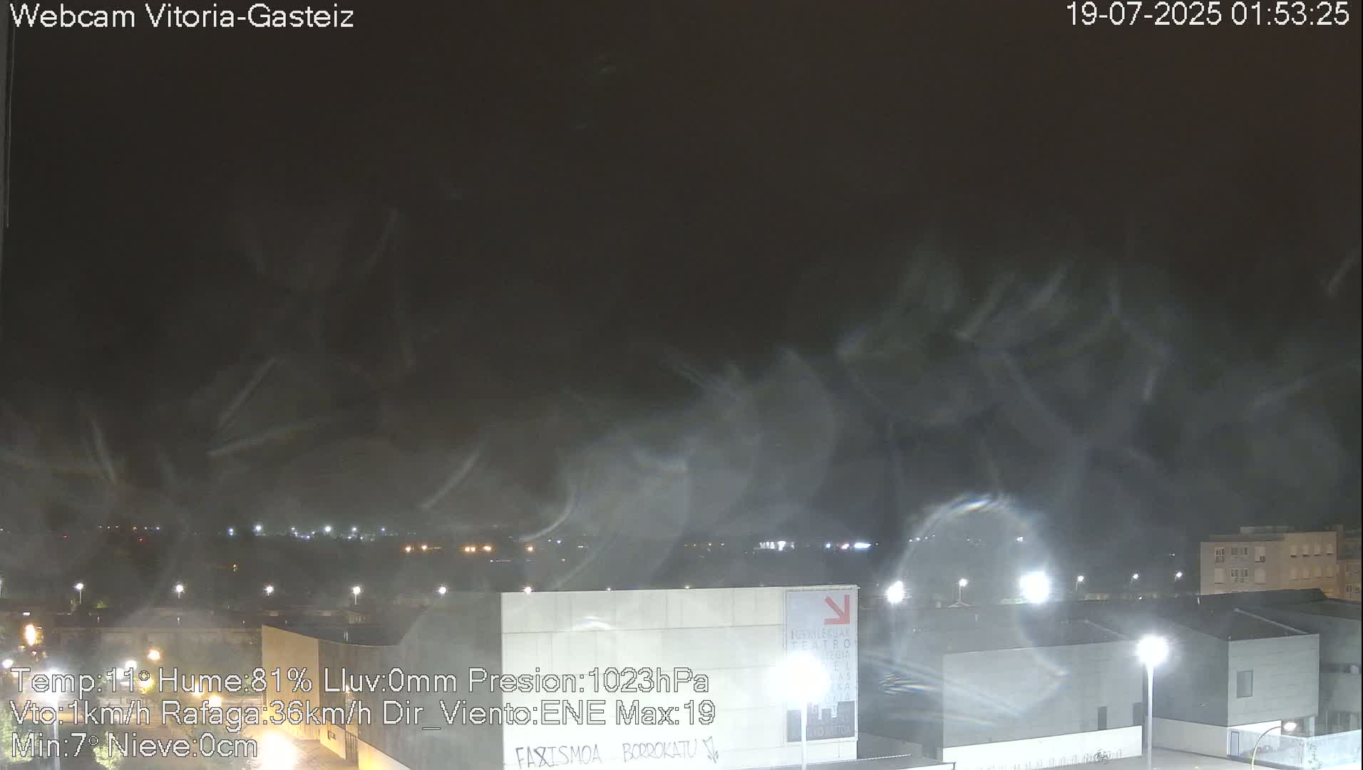 Gorbea Mount & Plain from Vitoria-Gasteiz Live Cam - Araba, Basque, Spain