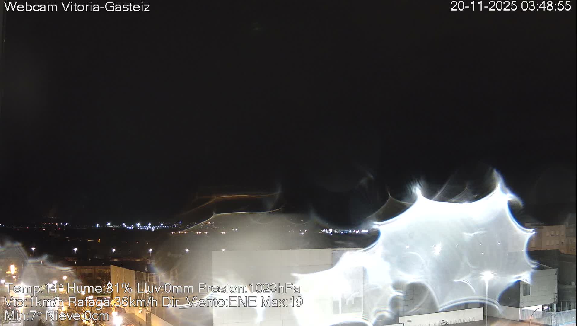 Gorbea Mount & Plain from Vitoria-Gasteiz Live Cam - Araba, Basque, Spain