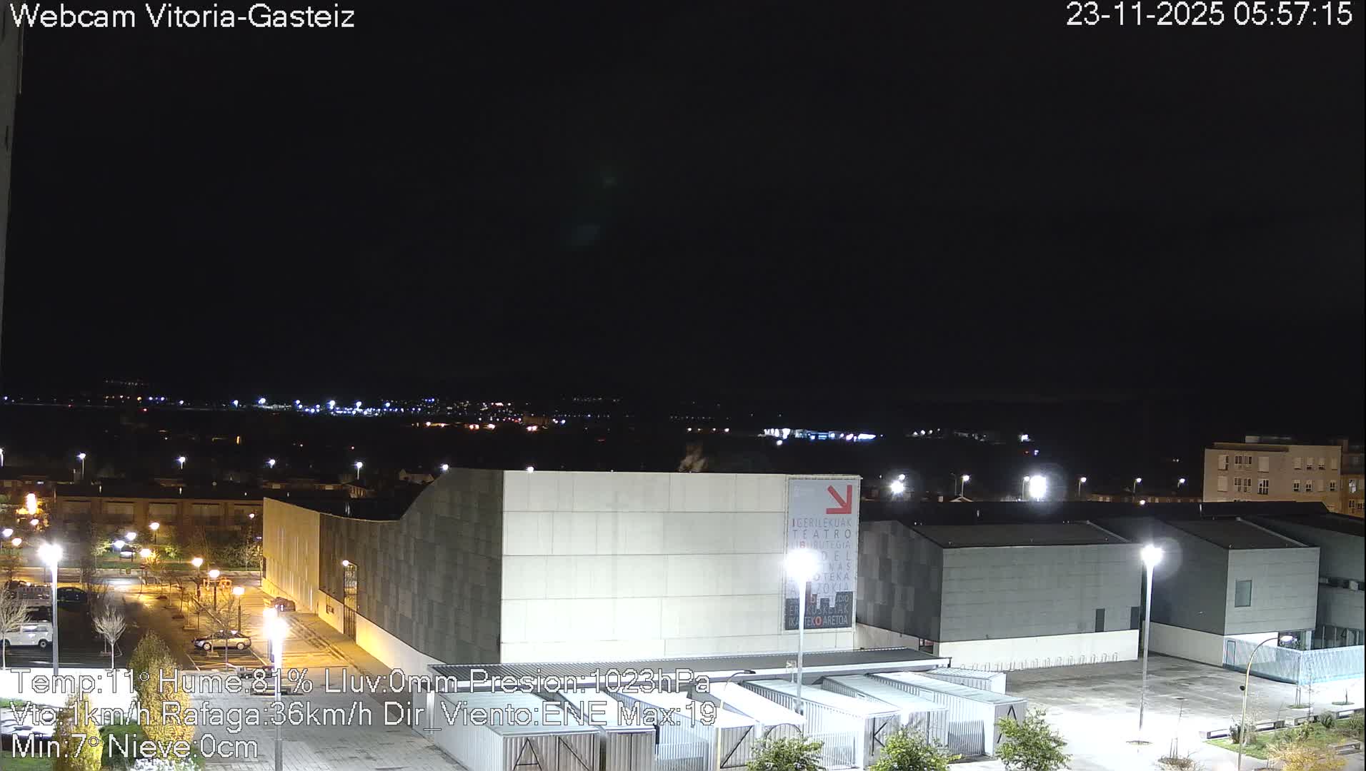 Gorbea Mount & Plain from Vitoria-Gasteiz Live Cam - Araba, Basque, Spain