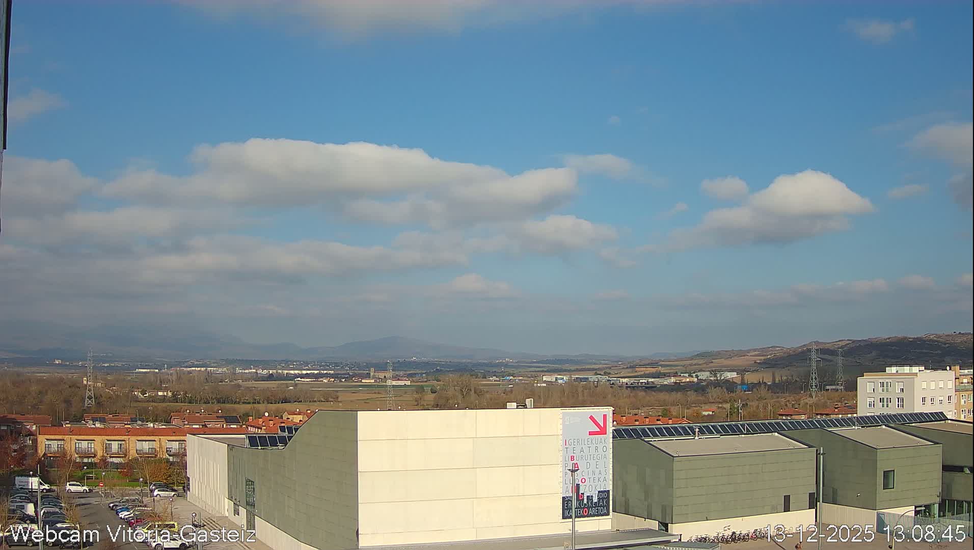 Gorbea Mount & Plain from Vitoria-Gasteiz Live Cam - Araba, Basque, Spain