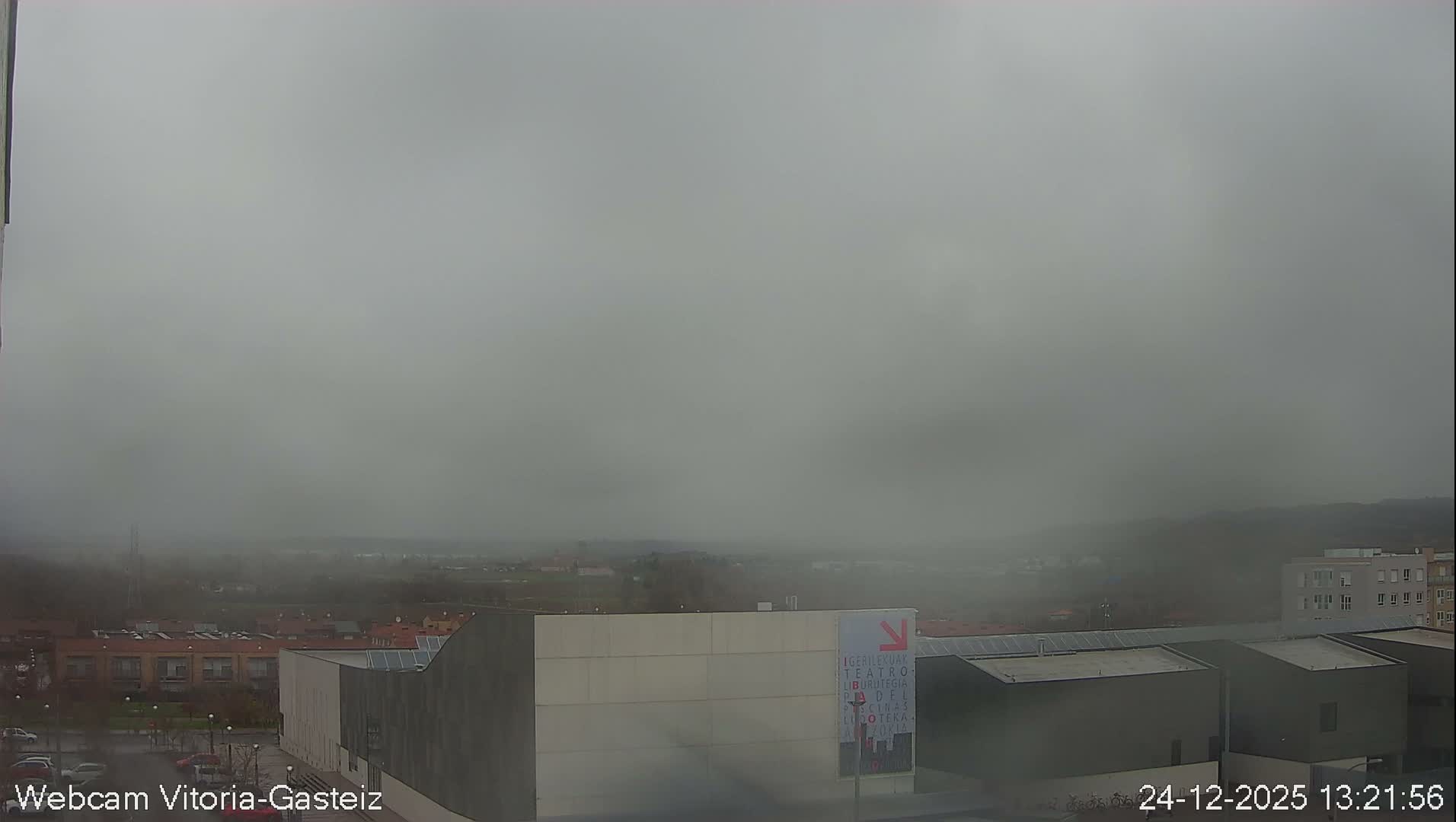 Gorbea Mount & Plain from Vitoria-Gasteiz Live Cam - Araba, Basque, Spain