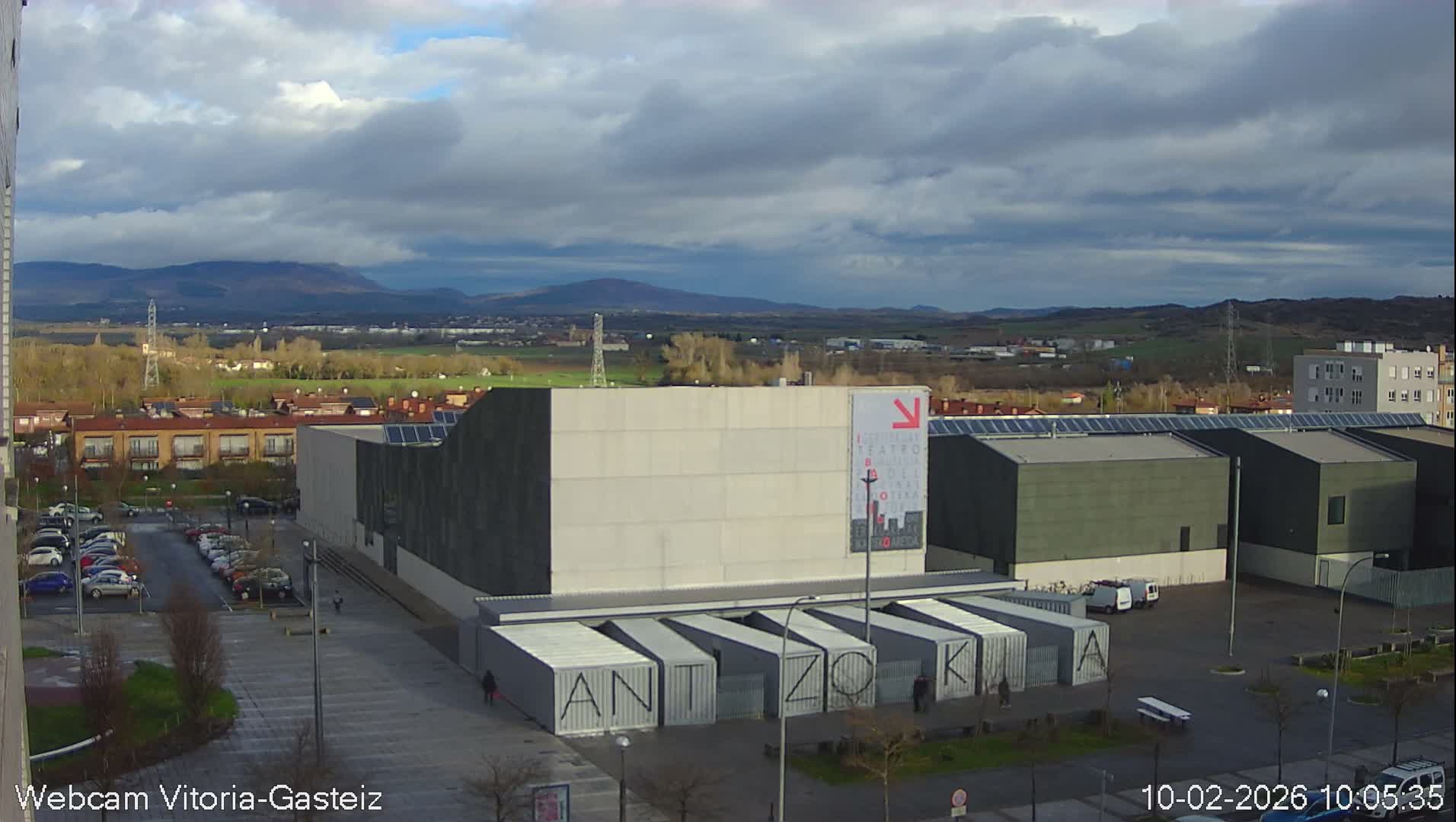 Gorbea Mount & Plain from Vitoria-Gasteiz Live Cam - Araba, Basque, Spain