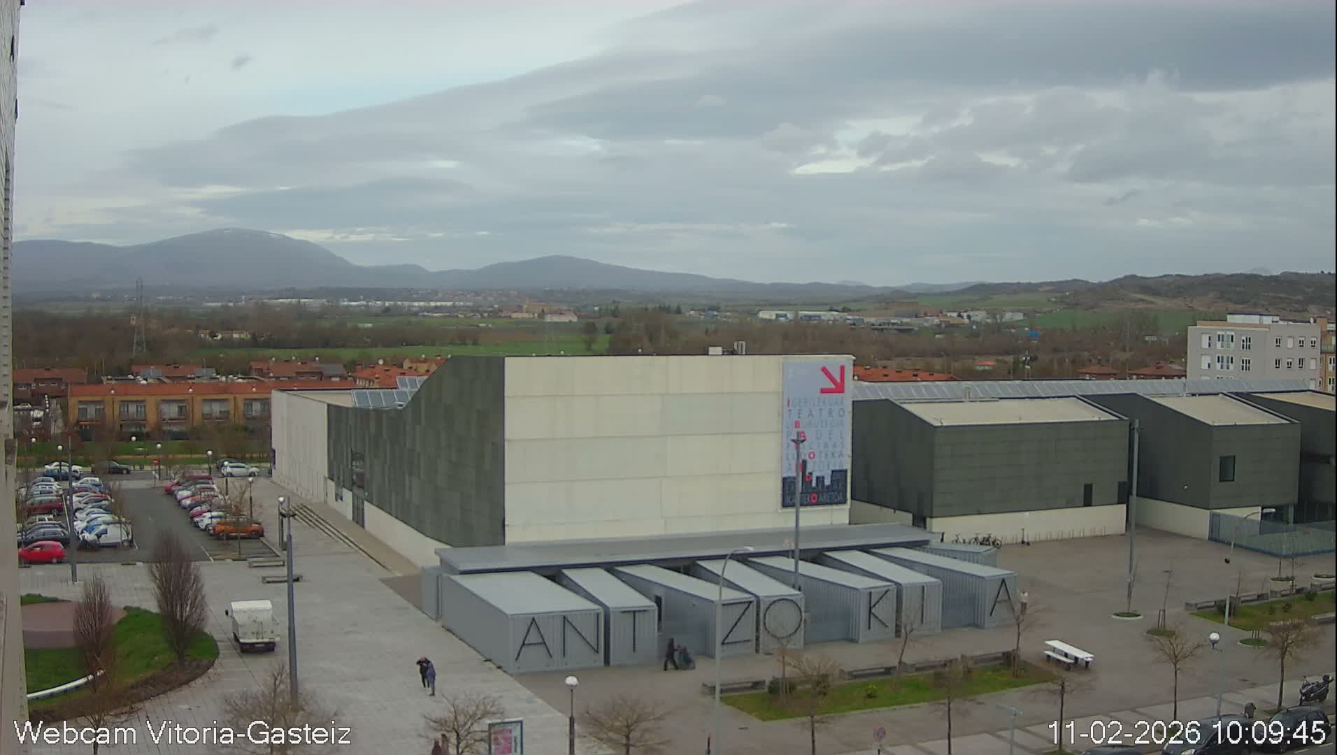 Gorbea Mount & Plain from Vitoria-Gasteiz Live Cam - Araba, Basque, Spain