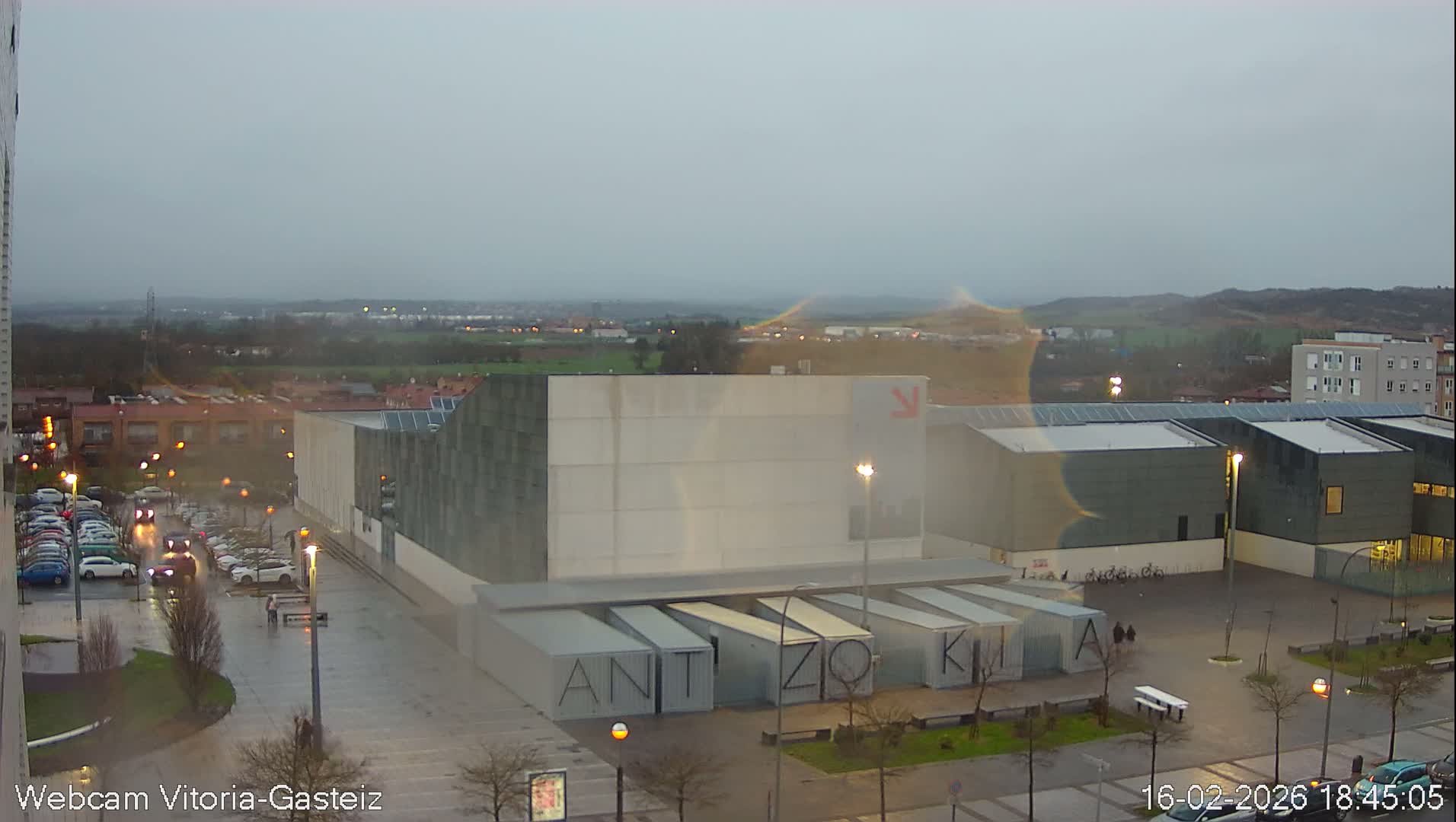 Gorbea Mount & Plain from Vitoria-Gasteiz Live Cam - Araba, Basque, Spain