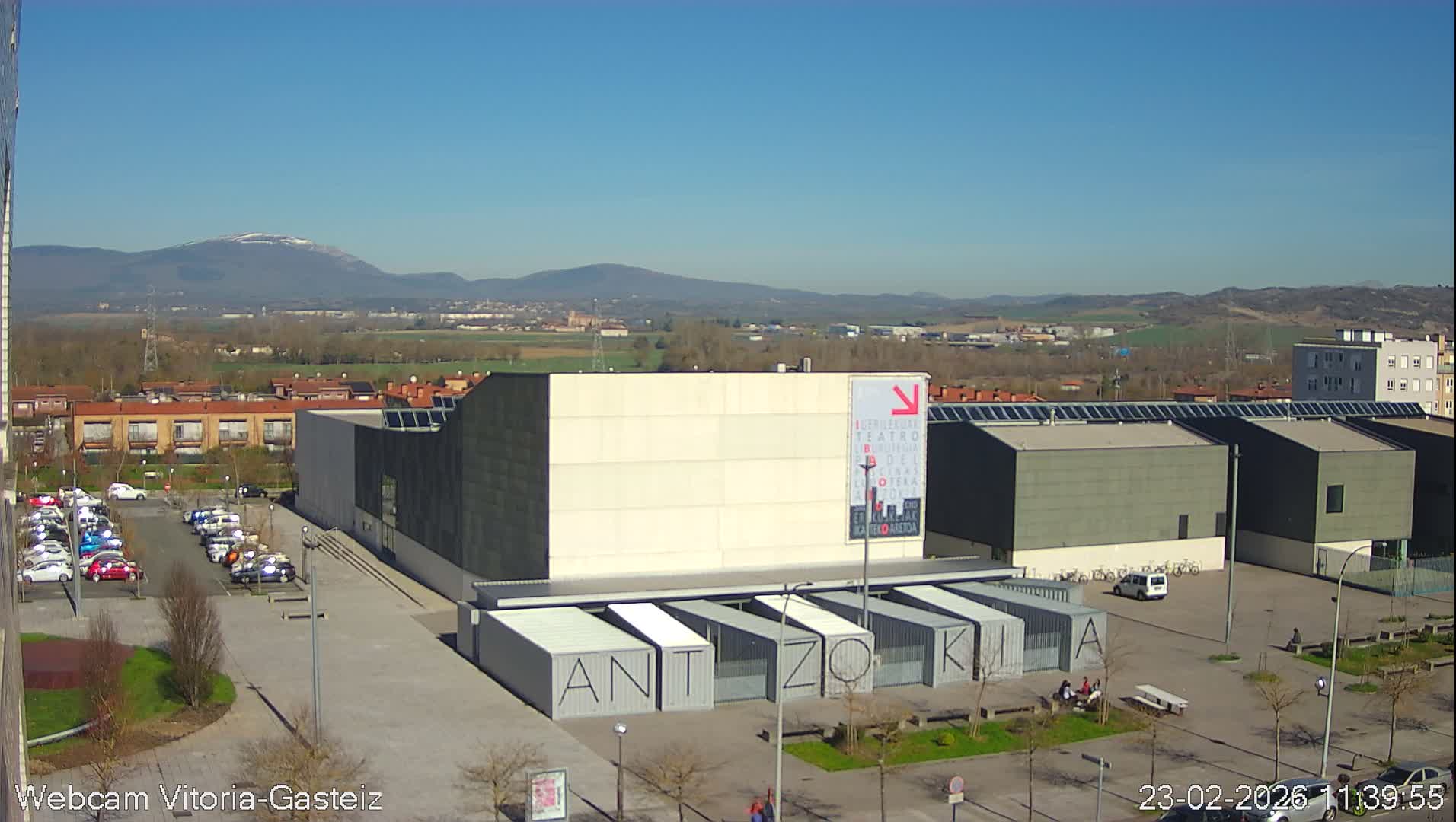 Gorbea Mount & Plain from Vitoria-Gasteiz Live Cam - Araba, Basque, Spain