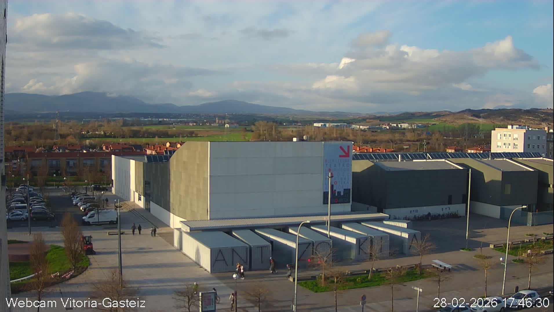 Gorbea Mount & Plain from Vitoria-Gasteiz Live Cam - Araba, Basque, Spain
