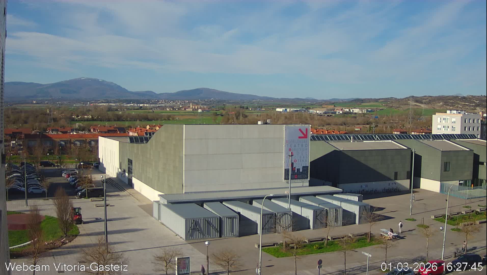 Gorbea Mount & Plain from Vitoria-Gasteiz Live Cam - Araba, Basque, Spain