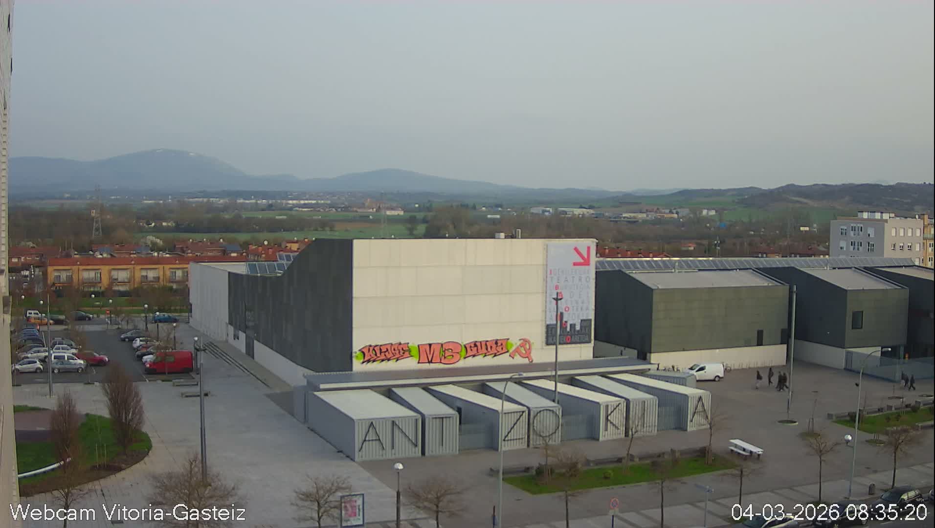 Gorbea Mount & Plain from Vitoria-Gasteiz Live Cam - Araba, Basque, Spain