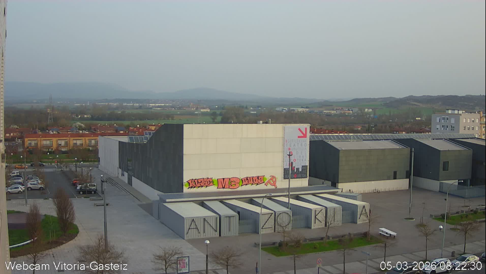 Gorbea Mount & Plain from Vitoria-Gasteiz Live Cam - Araba, Basque, Spain