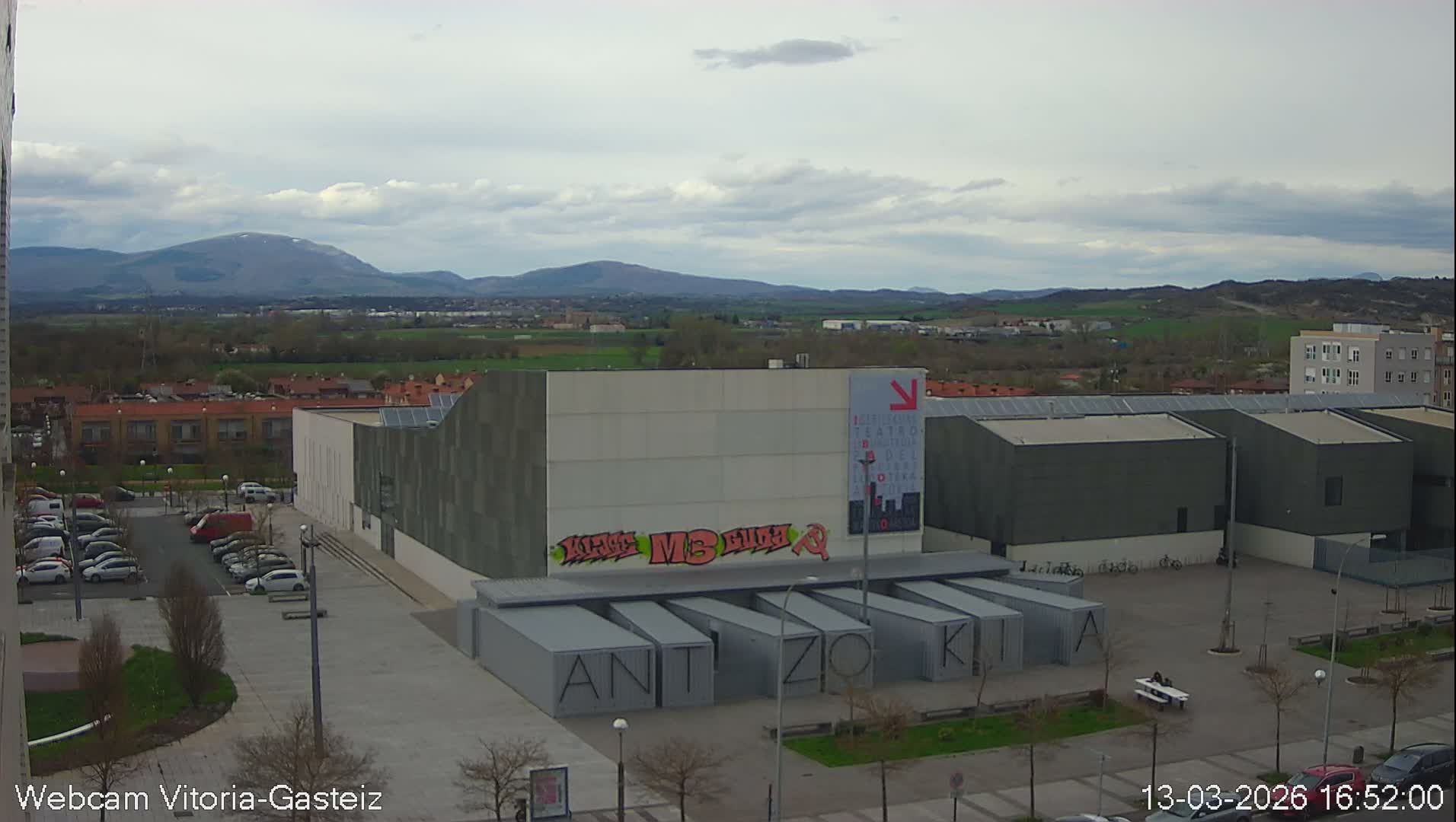 Gorbea Mount & Plain from Vitoria-Gasteiz Live Cam - Araba, Basque, Spain