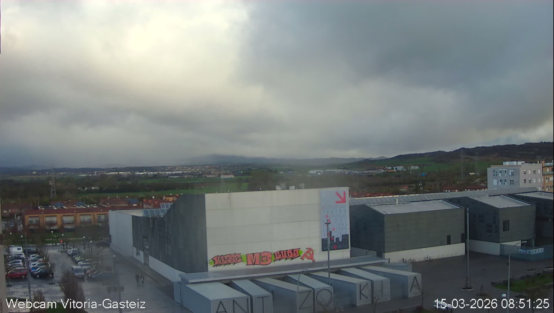 Gorbea Mount & Plain from Vitoria-Gasteiz Live Cam - Araba, Basque, Spain