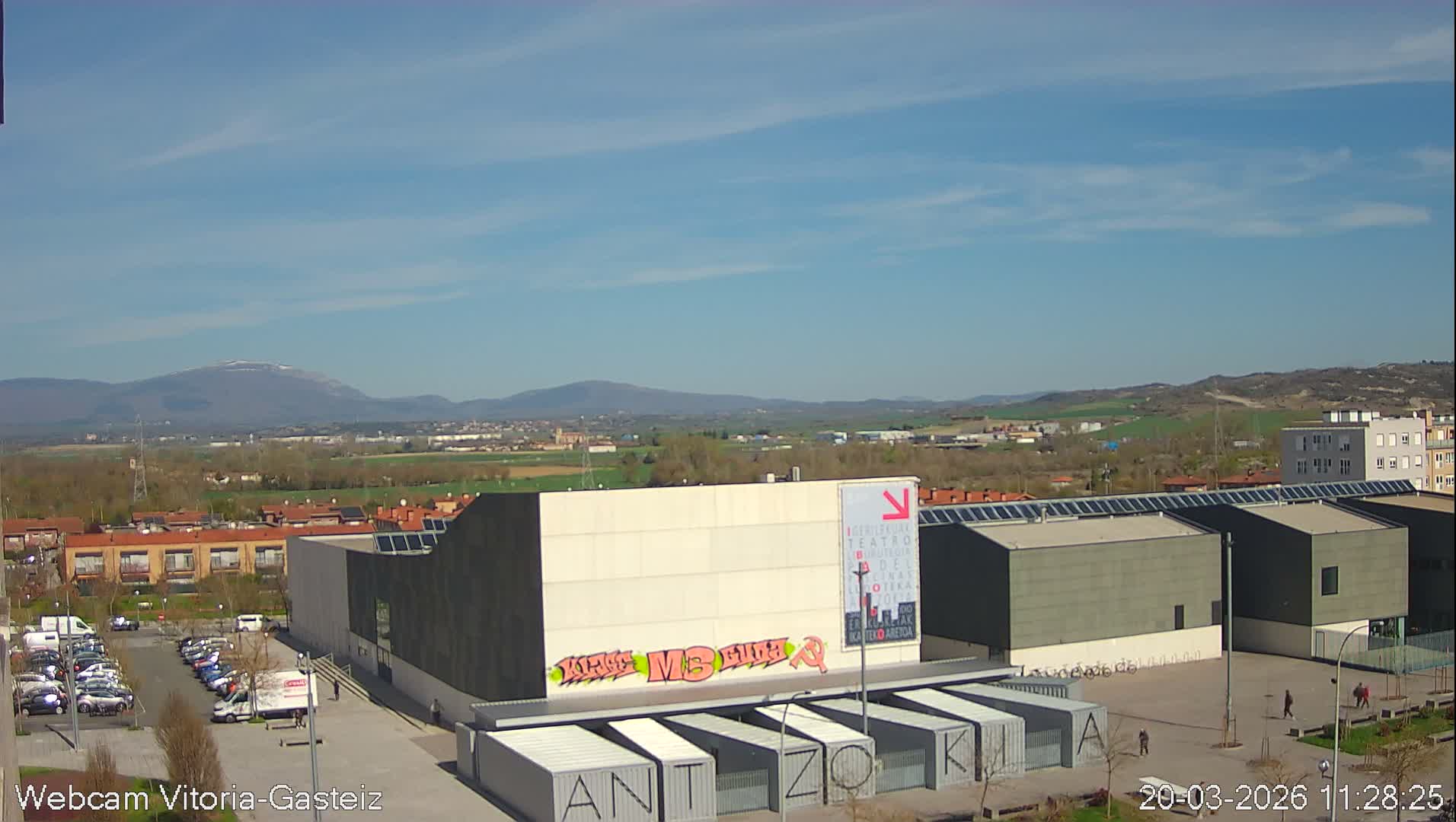 Gorbea Mount & Plain from Vitoria-Gasteiz Live Cam - Araba, Basque, Spain