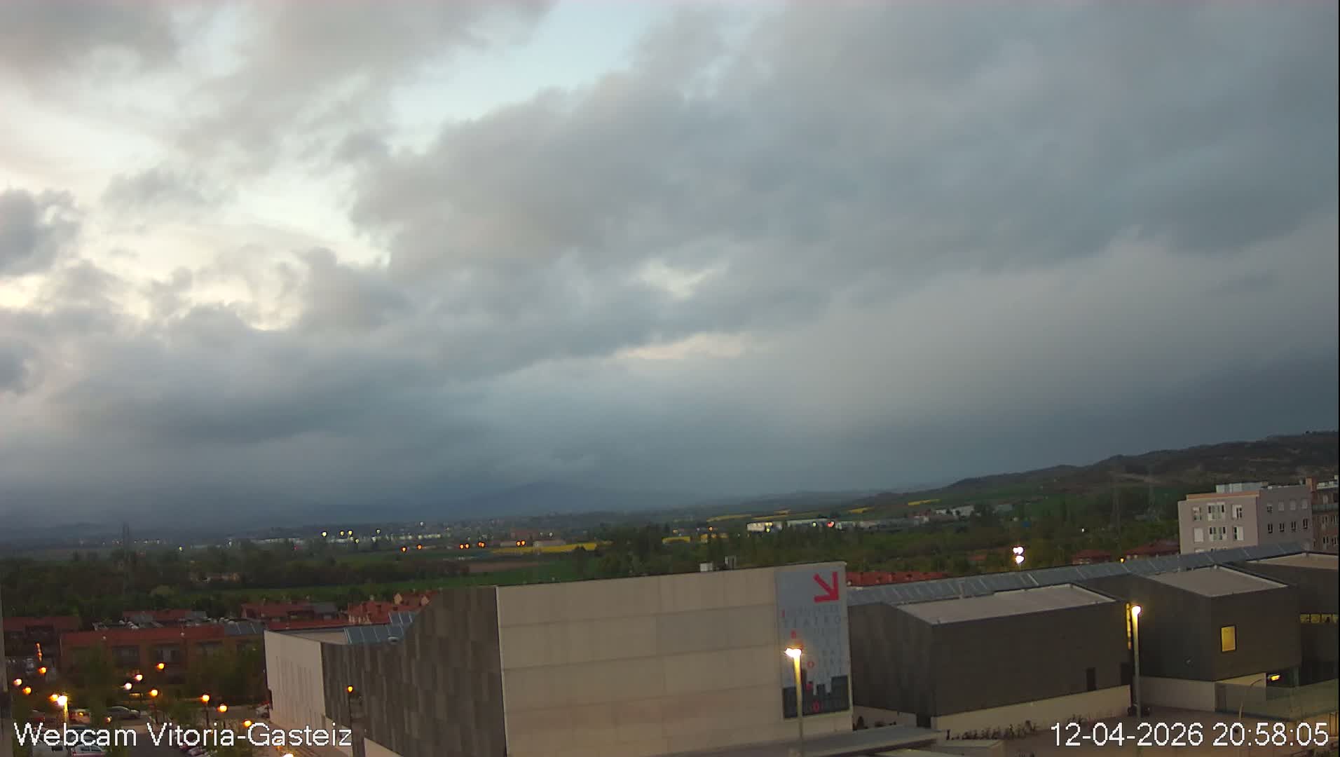 Gorbea Mount & Plain from Vitoria-Gasteiz Live Cam - Araba, Basque, Spain