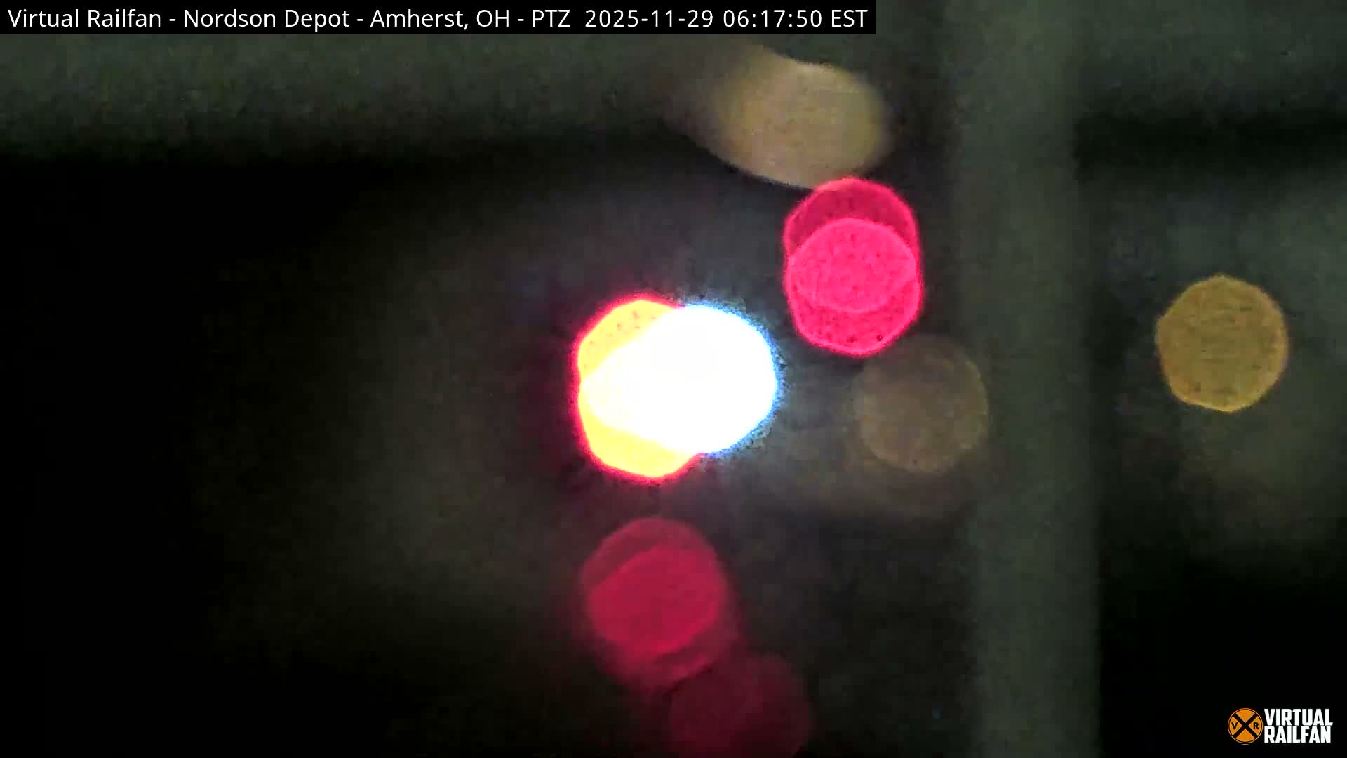 Ohio, Amherst City & Nordson Depot & Rail Crossing  PTZ towards East Live Cam - Amherst, Lorain, Ohio, USA