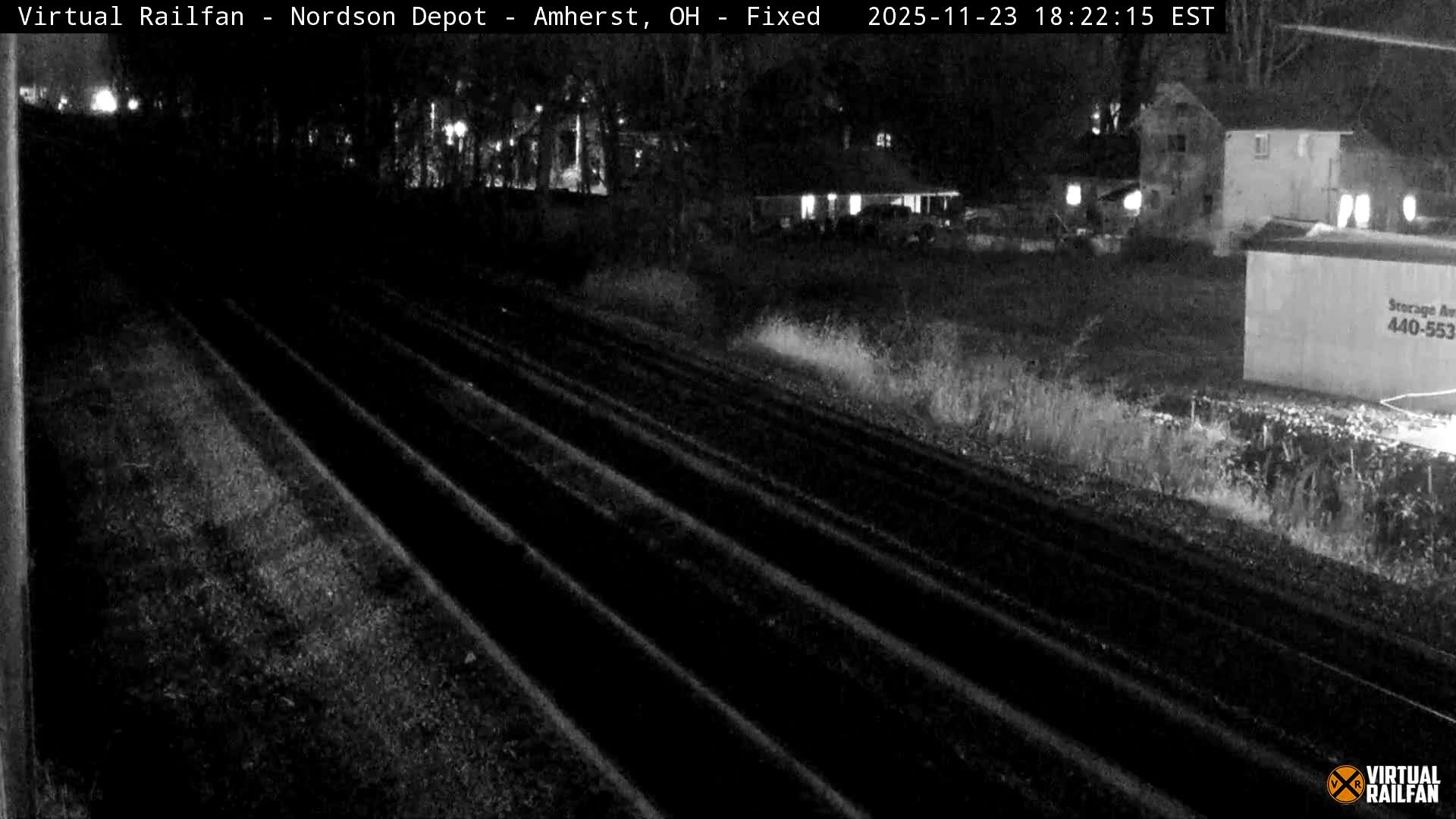 Ohio, Amherst City & Nordson Depot & Rail Crossing towards West Live Cam - Amherst, Lorain, Ohio, USA