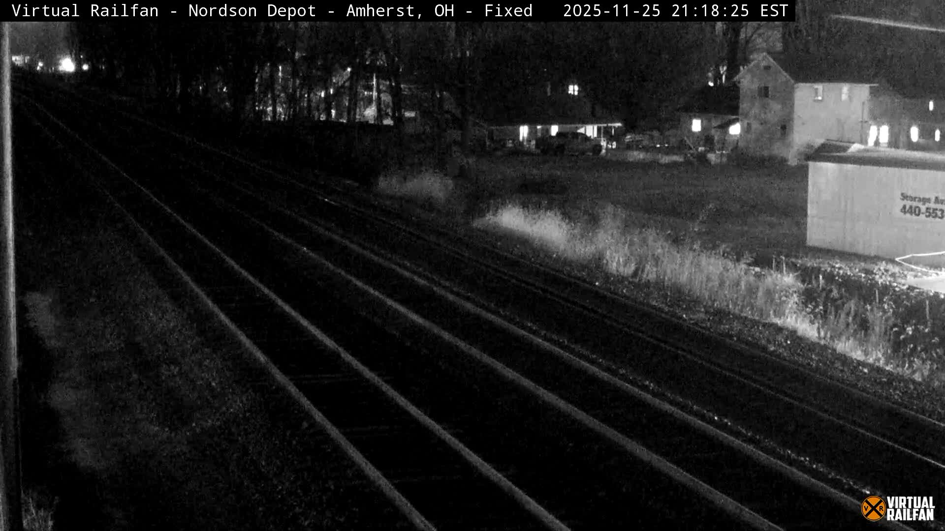 Ohio, Amherst City & Nordson Depot & Rail Crossing towards West Live Cam - Amherst, Lorain, Ohio, USA