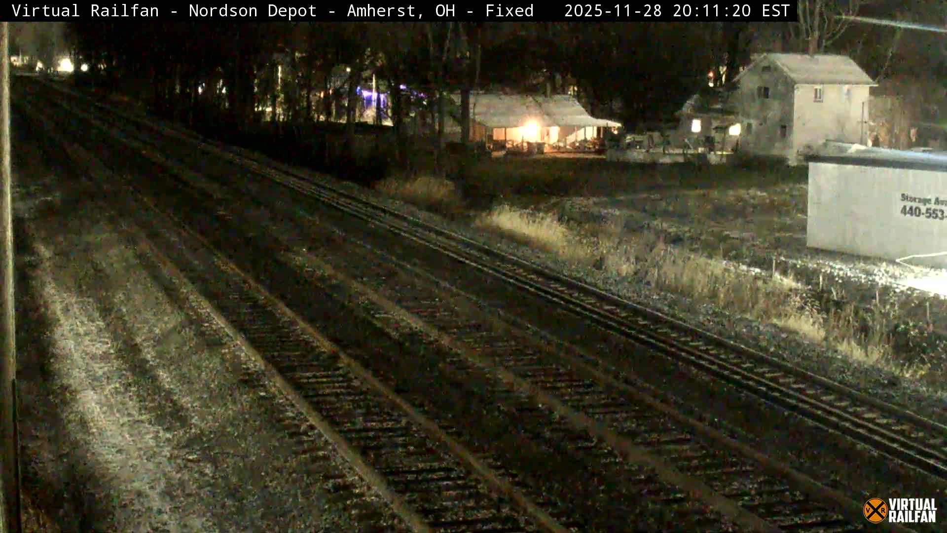 Ohio, Amherst City & Nordson Depot & Rail Crossing towards West Live Cam - Amherst, Lorain, Ohio, USA