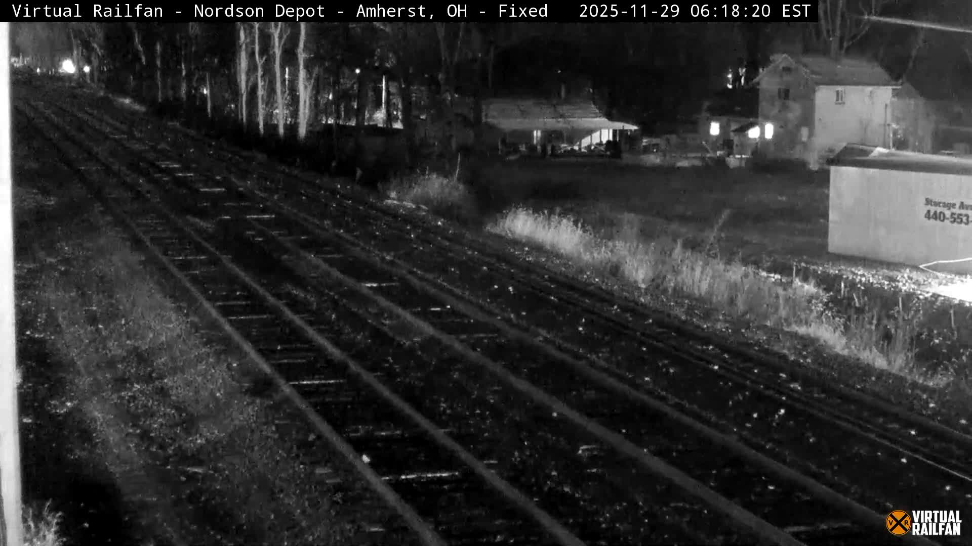 Ohio, Amherst City & Nordson Depot & Rail Crossing towards West Live Cam - Amherst, Lorain, Ohio, USA