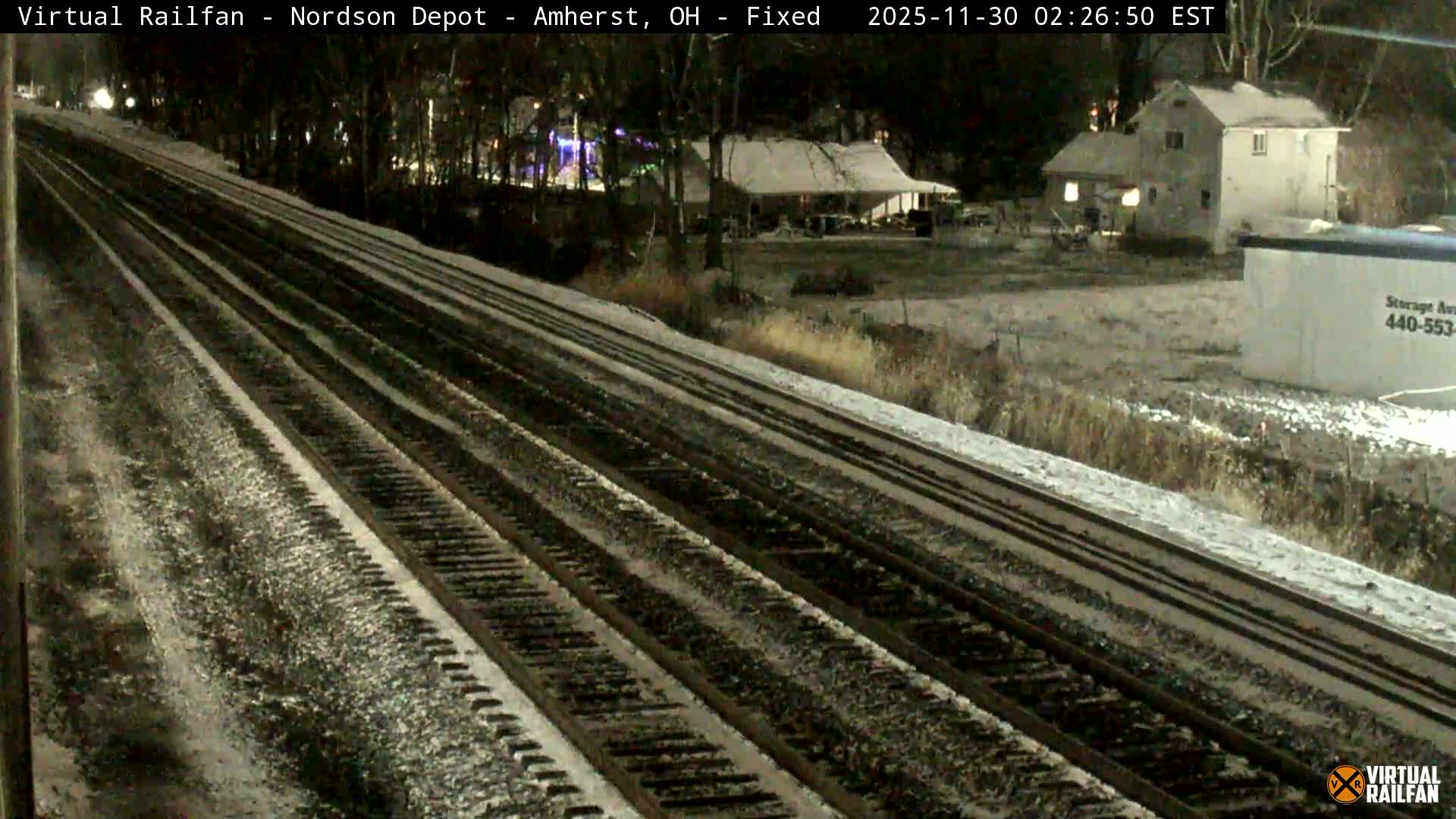 Ohio, Amherst City & Nordson Depot & Rail Crossing towards West Live Cam - Amherst, Lorain, Ohio, USA