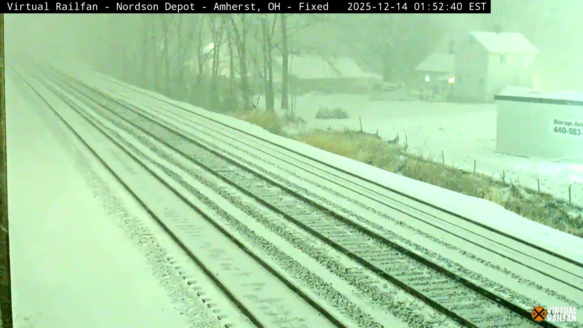 Ohio, Amherst City & Nordson Depot & Rail Crossing towards West Live Cam - Amherst, Lorain, Ohio, USA