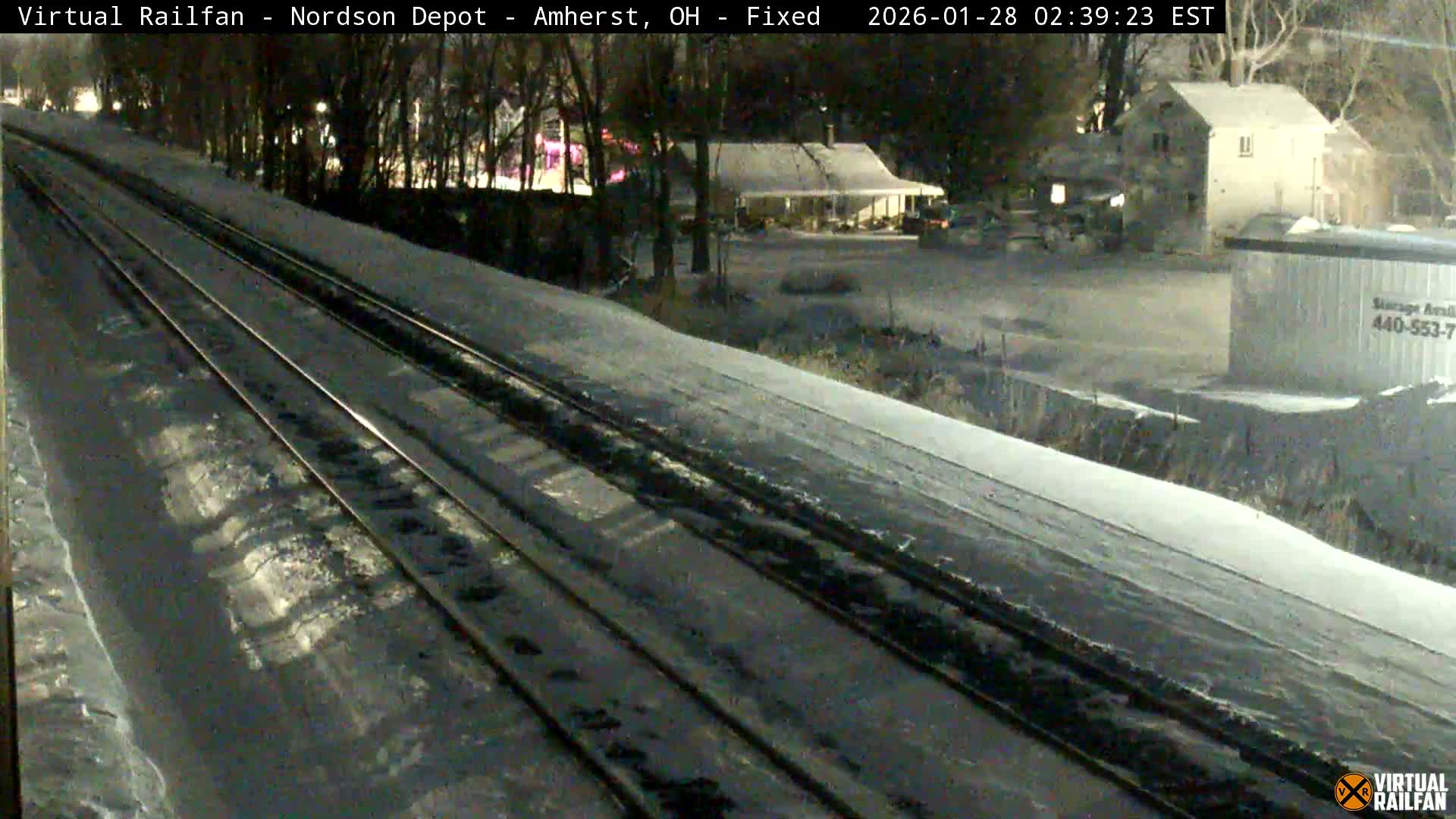 Ohio, Amherst City & Nordson Depot & Rail Crossing towards West Live Cam - Amherst, Lorain, Ohio, USA