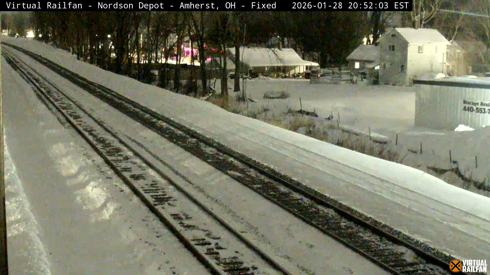 Ohio, Amherst City & Nordson Depot & Rail Crossing towards West Live Cam - Amherst, Lorain, Ohio, USA