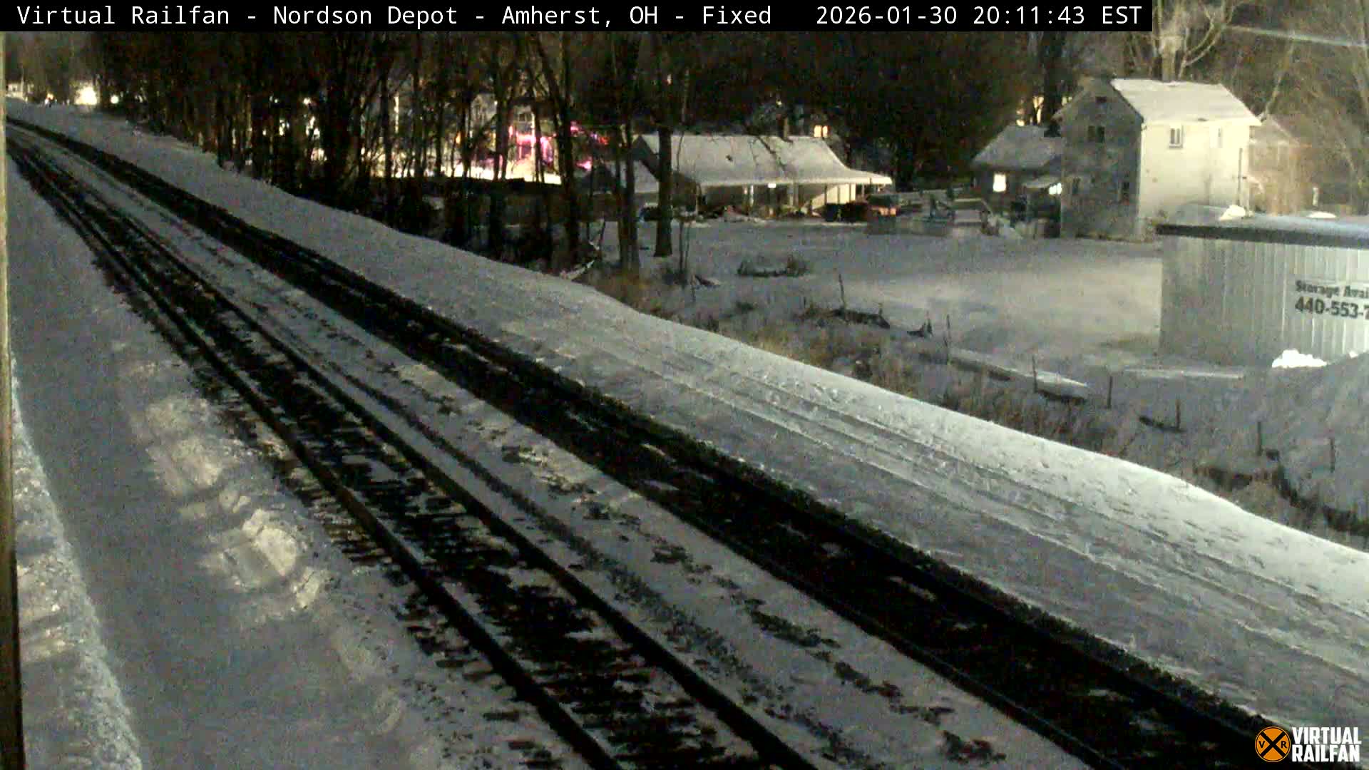 Ohio, Amherst City & Nordson Depot & Rail Crossing towards West Live Cam - Amherst, Lorain, Ohio, USA