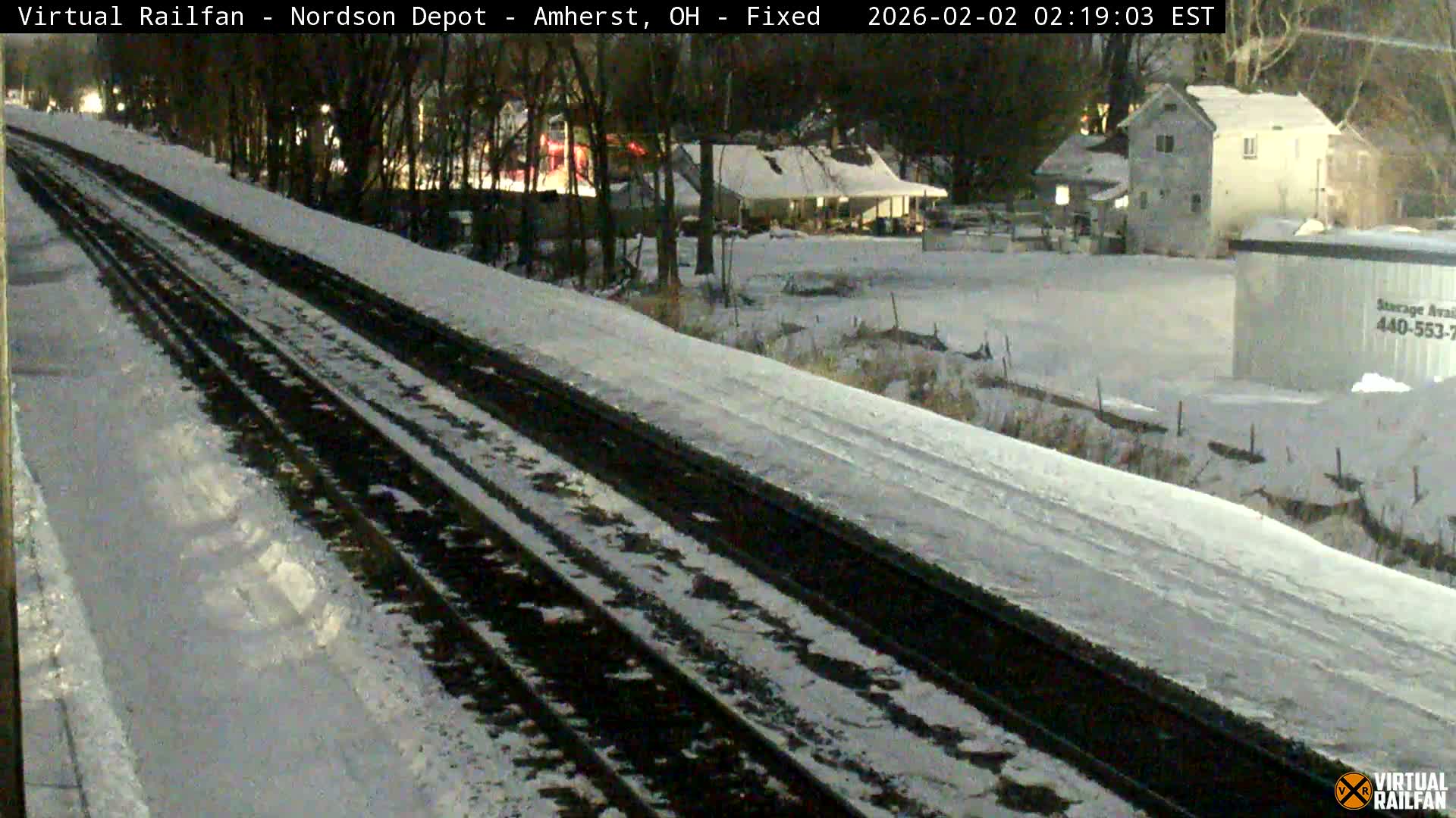 Ohio, Amherst City & Nordson Depot & Rail Crossing towards West Live Cam - Amherst, Lorain, Ohio, USA