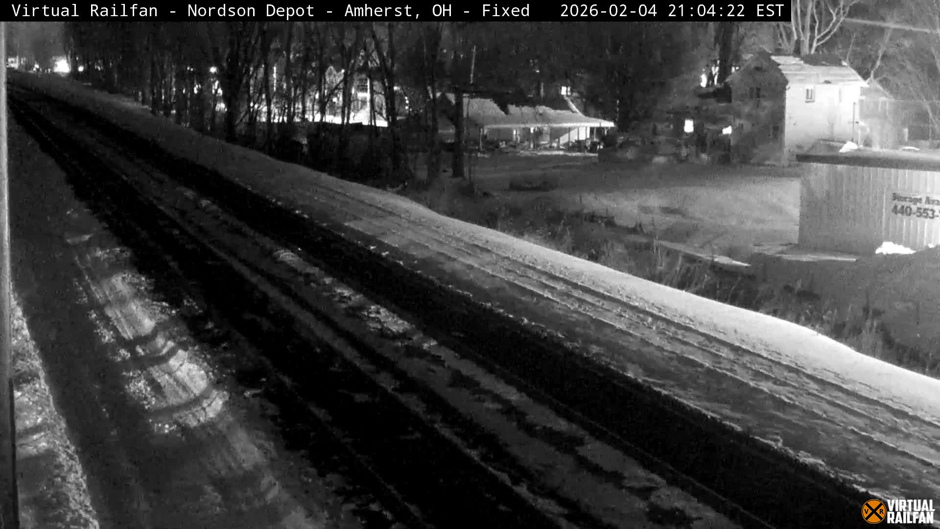 Ohio, Amherst City & Nordson Depot & Rail Crossing towards West Live Cam - Amherst, Lorain, Ohio, USA