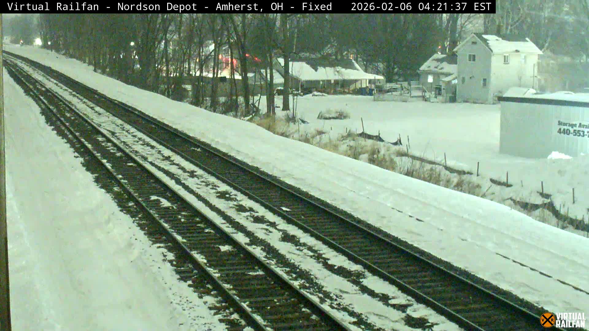 Ohio, Amherst City & Nordson Depot & Rail Crossing towards West Live Cam - Amherst, Lorain, Ohio, USA