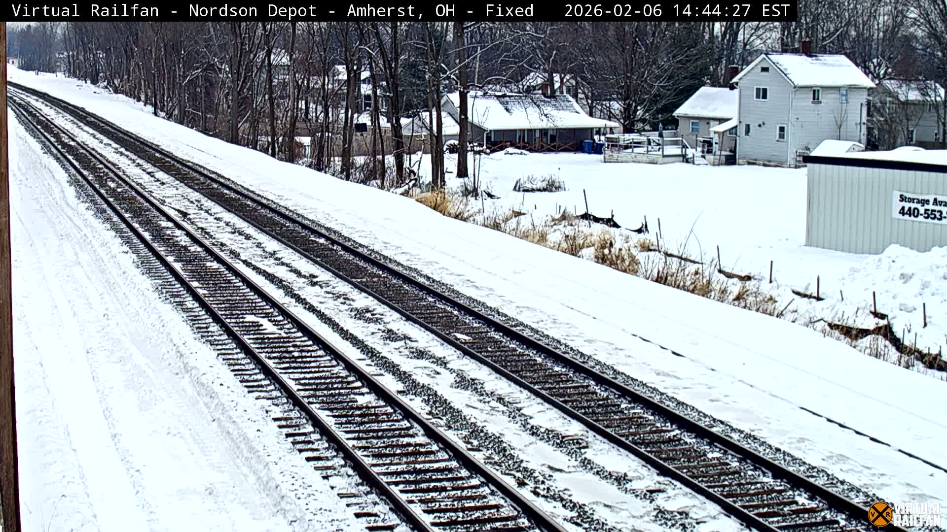 Ohio, Amherst City & Nordson Depot & Rail Crossing towards West Live Cam - Amherst, Lorain, Ohio, USA